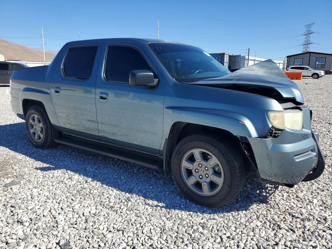 2007 Honda Ridgeline Rtx Blue vin: 2HJYK16367H506048