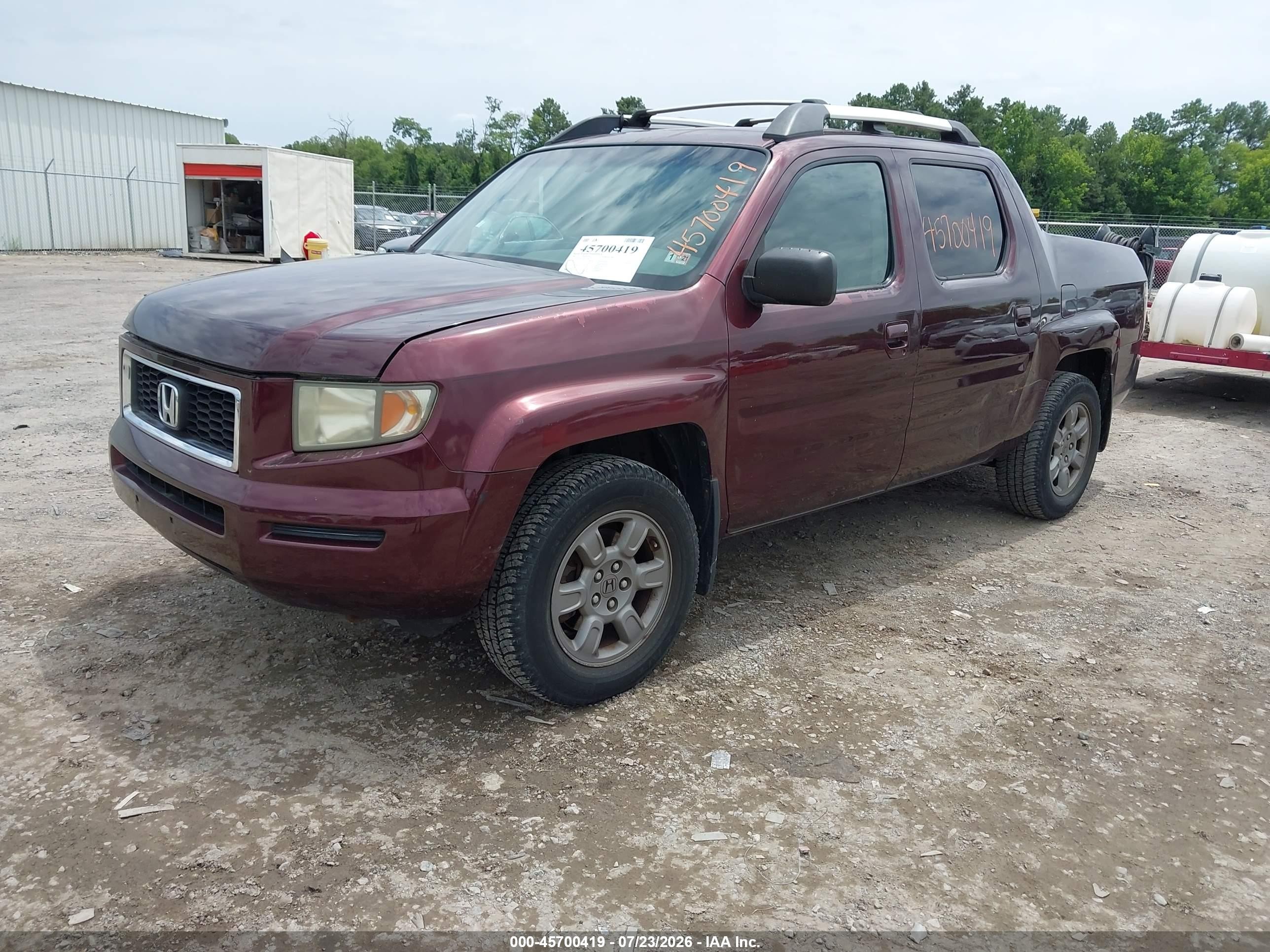 2007 Honda Ridgeline Rtx Темно-бордовый vin: 2HJYK16367H511394