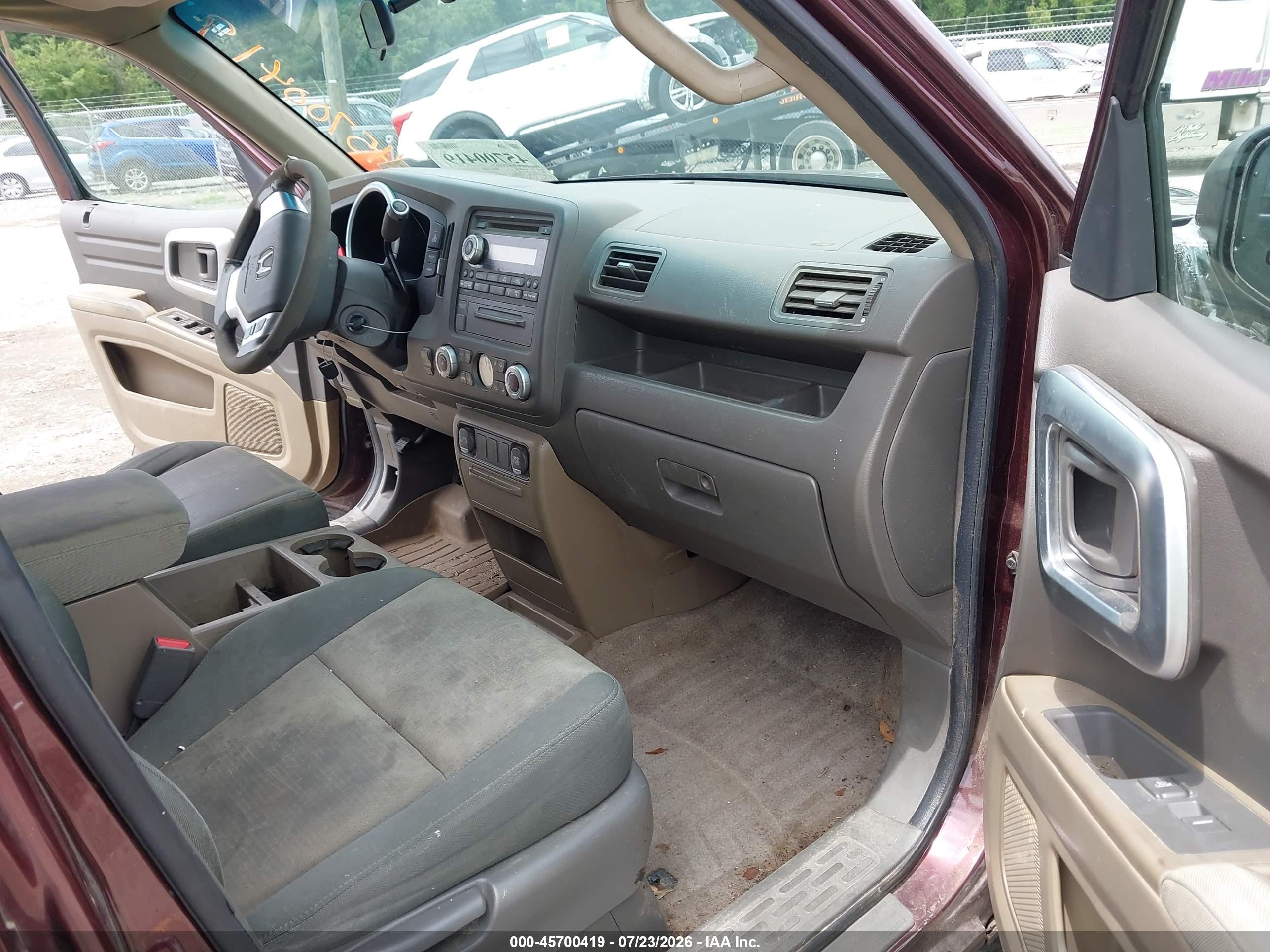 2007 Honda Ridgeline Rtx Темно-бордовый vin: 2HJYK16367H511394