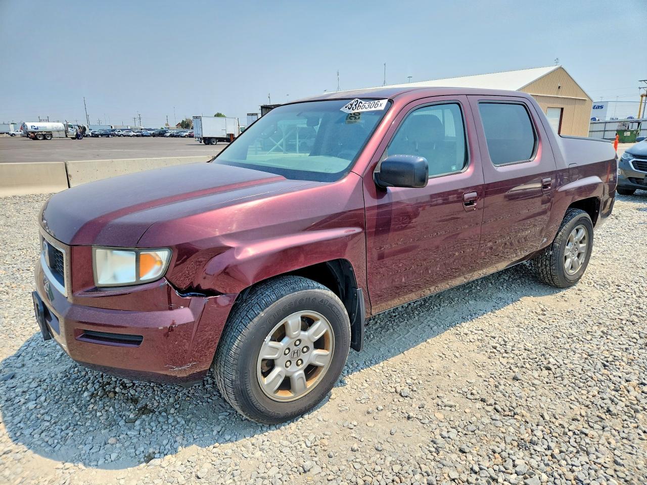 2007 Honda Ridgeline Rtx Burgundy vin: 2HJYK16367H516238