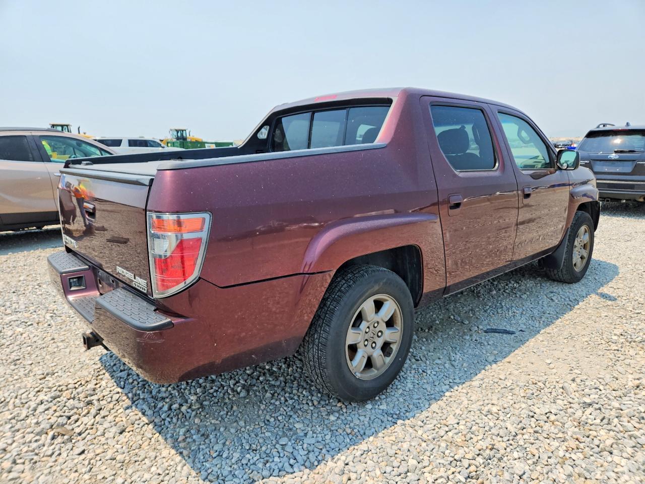 2007 Honda Ridgeline Rtx Burgundy vin: 2HJYK16367H516238