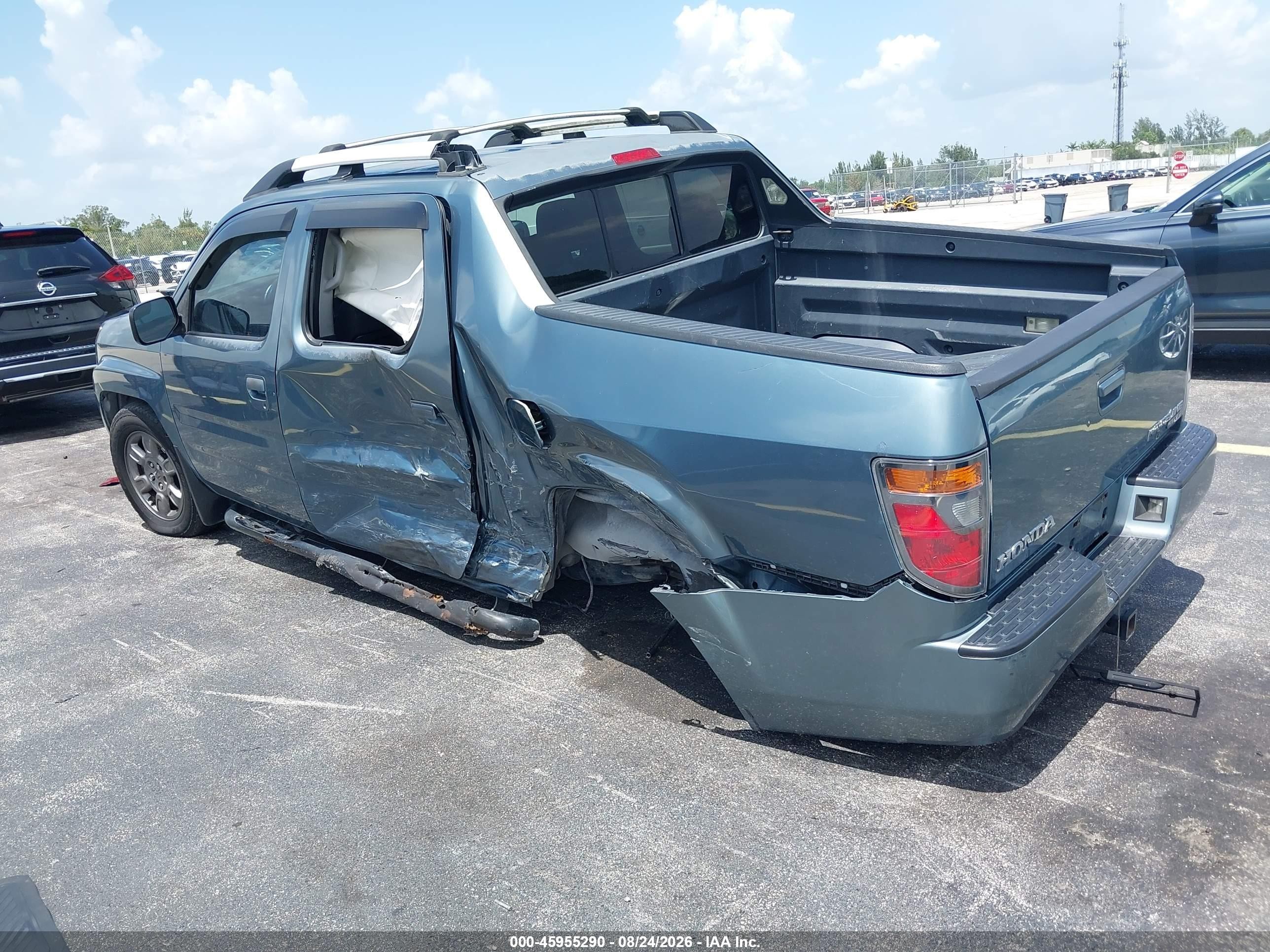 2007 Honda Ridgeline Rtx Синий vin: 2HJYK16367H552107