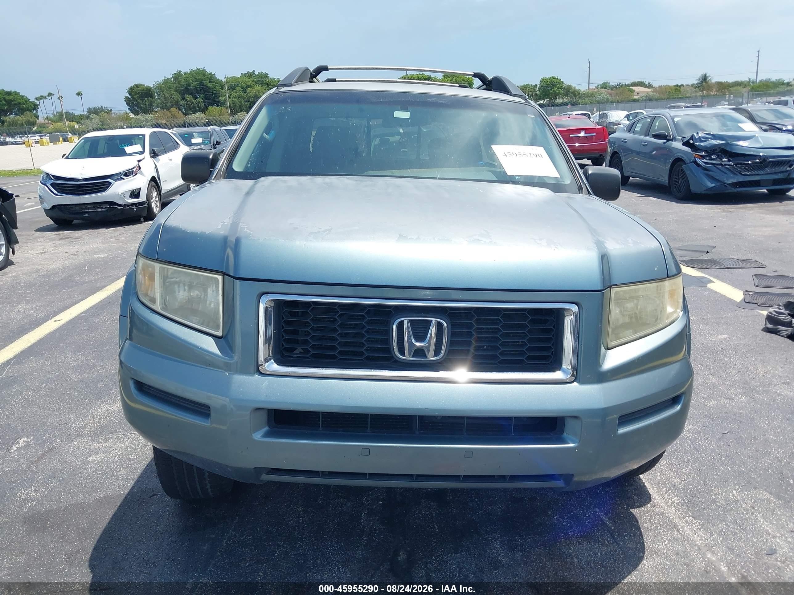 2007 Honda Ridgeline Rtx Синий vin: 2HJYK16367H552107