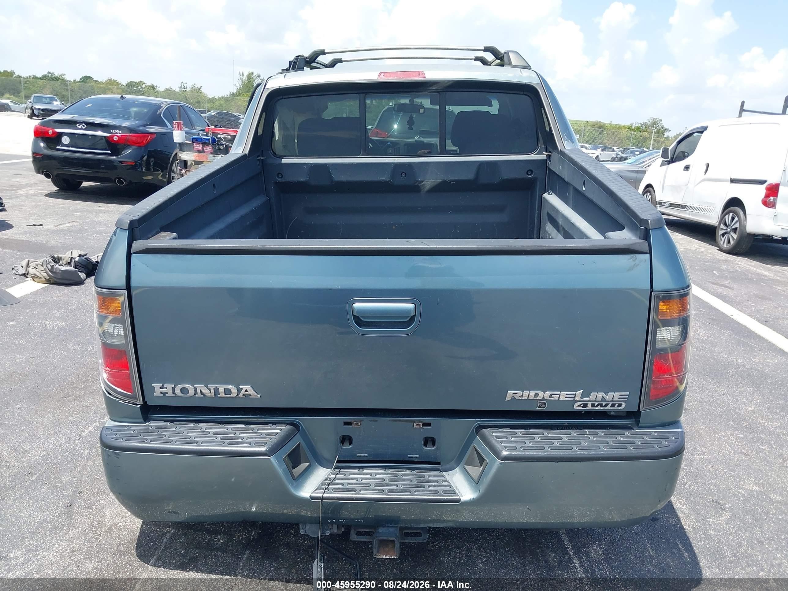 2007 Honda Ridgeline Rtx Синий vin: 2HJYK16367H552107