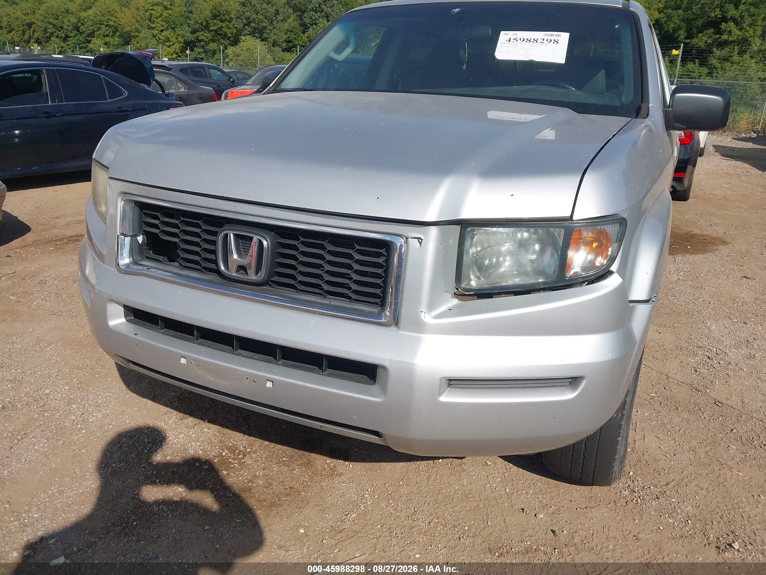 2007 Honda Ridgeline Rtx Silver vin: 2HJYK16377H510058