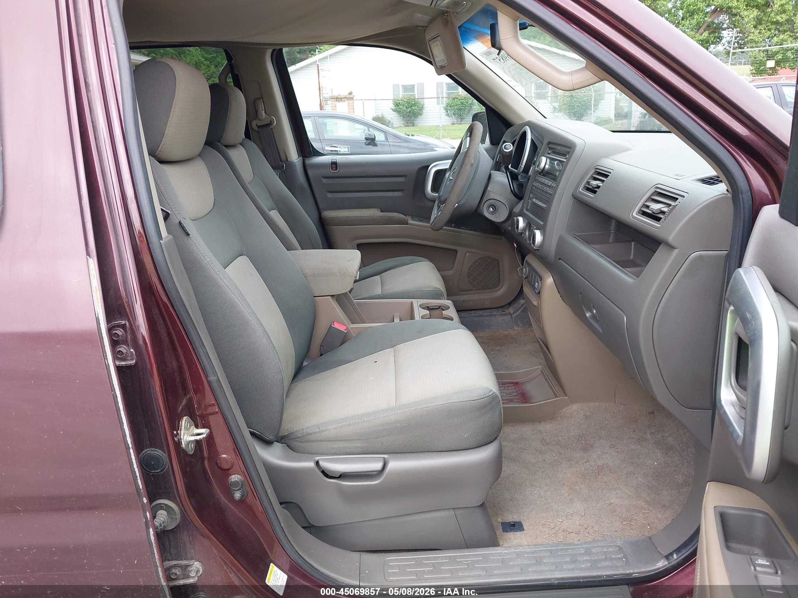 2007 Honda Ridgeline Rtx Maroon vin: 2HJYK16377H539656