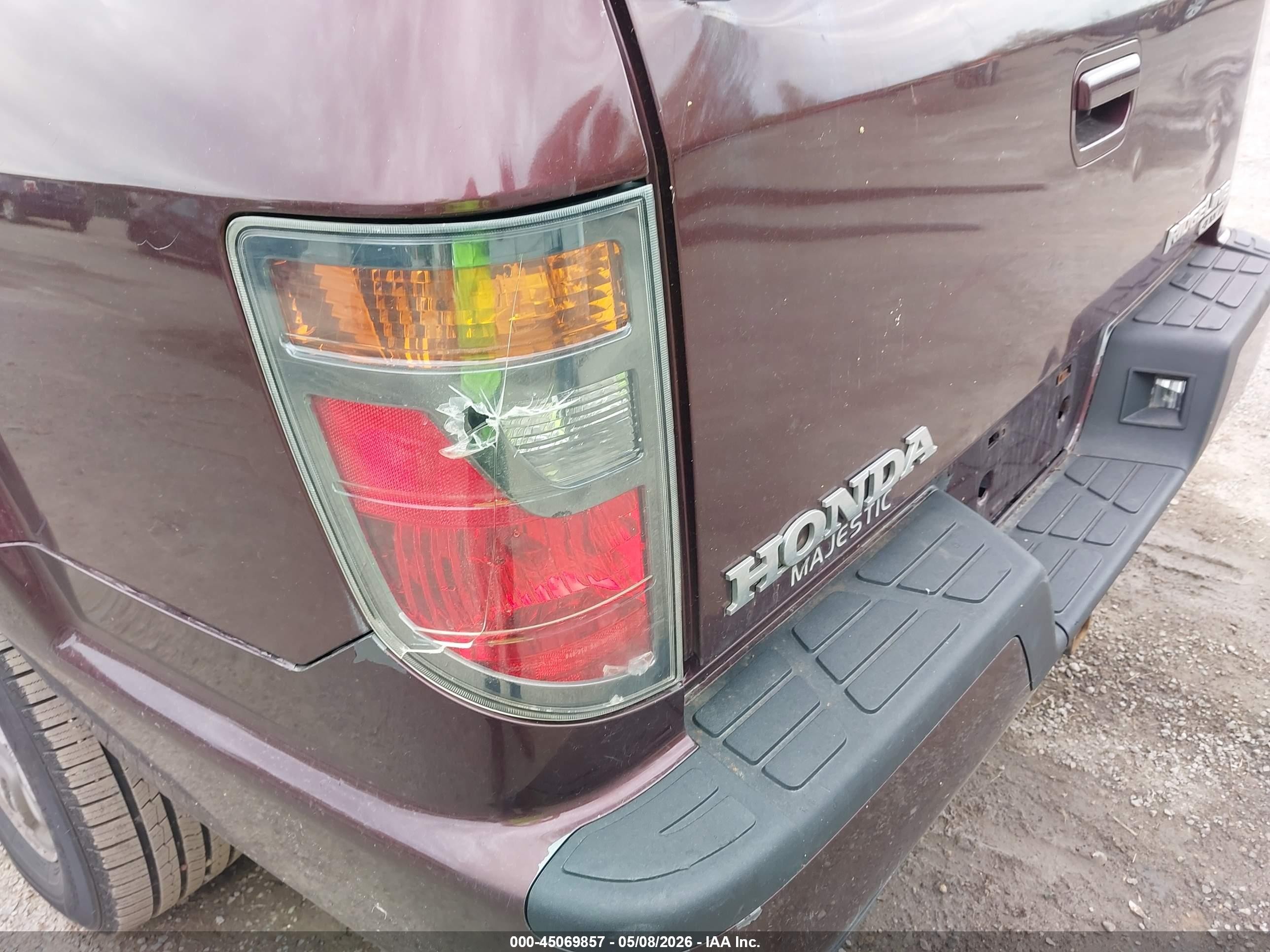 2007 Honda Ridgeline Rtx Maroon vin: 2HJYK16377H539656