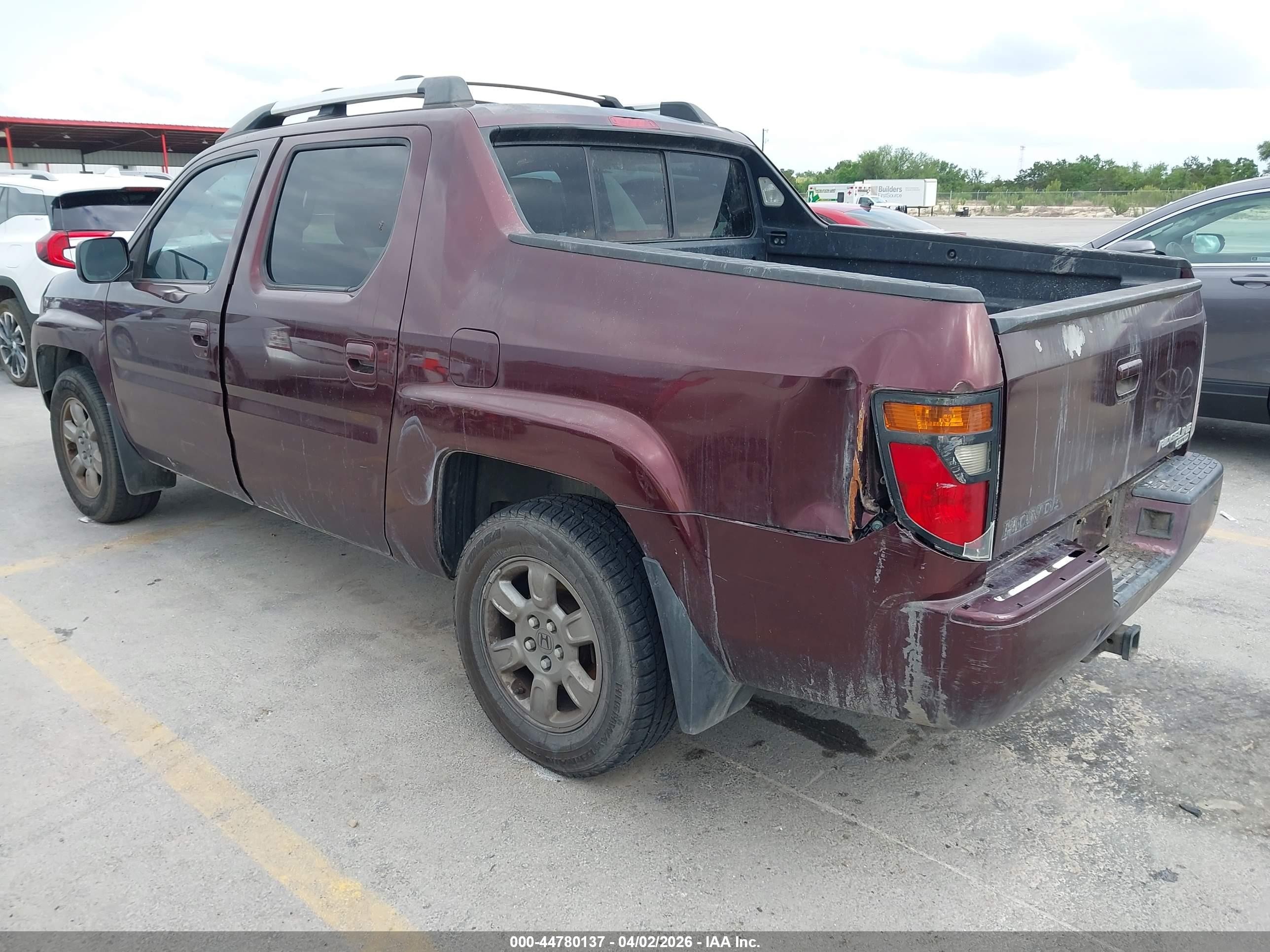 2008 Honda Ridgeline Rtx Maroon vin: 2HJYK16378H502222