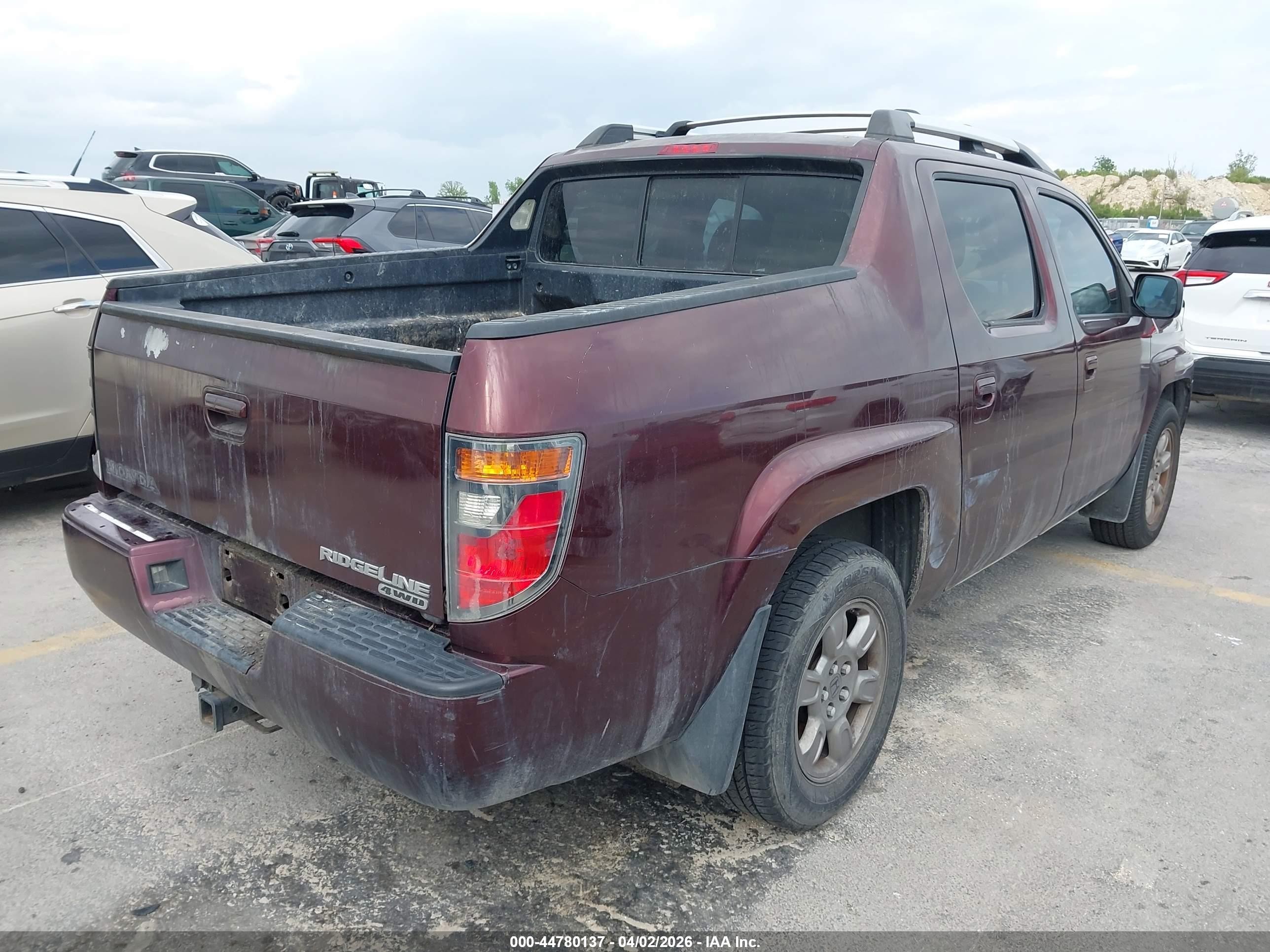 2008 Honda Ridgeline Rtx Maroon vin: 2HJYK16378H502222