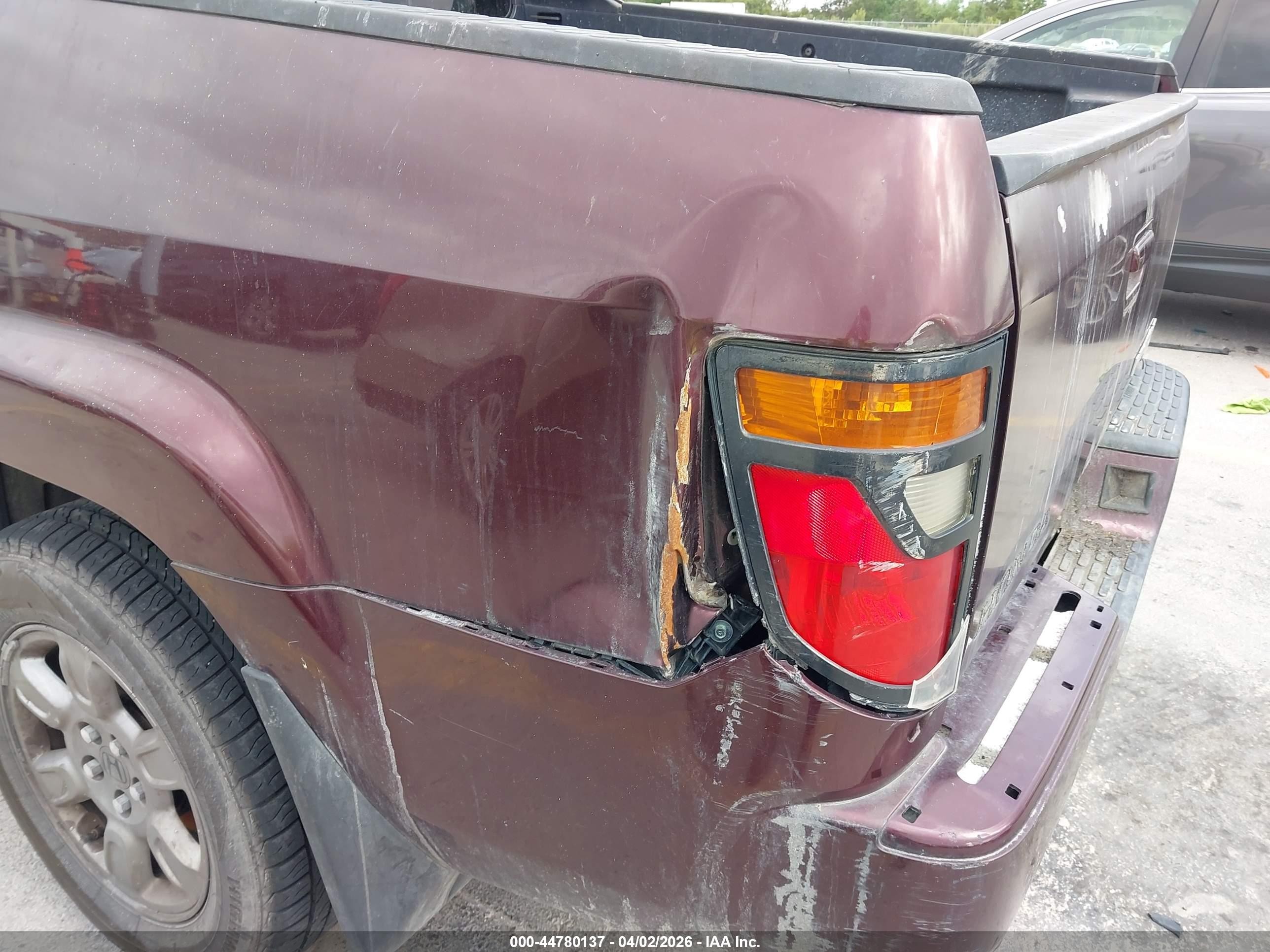 2008 Honda Ridgeline Rtx Maroon vin: 2HJYK16378H502222