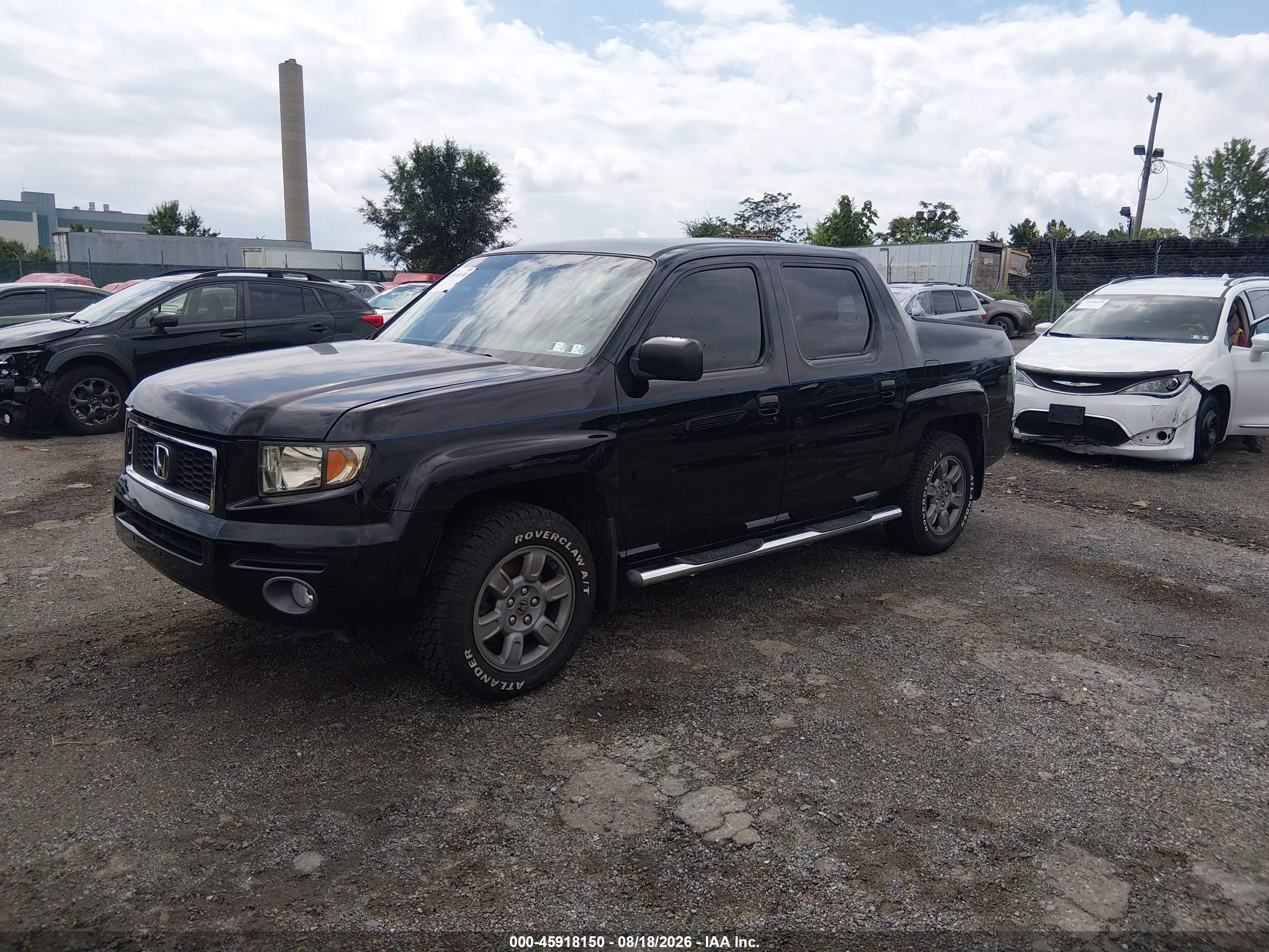 2008 Honda Ridgeline Rtx Black vin: 2HJYK16378H507839
