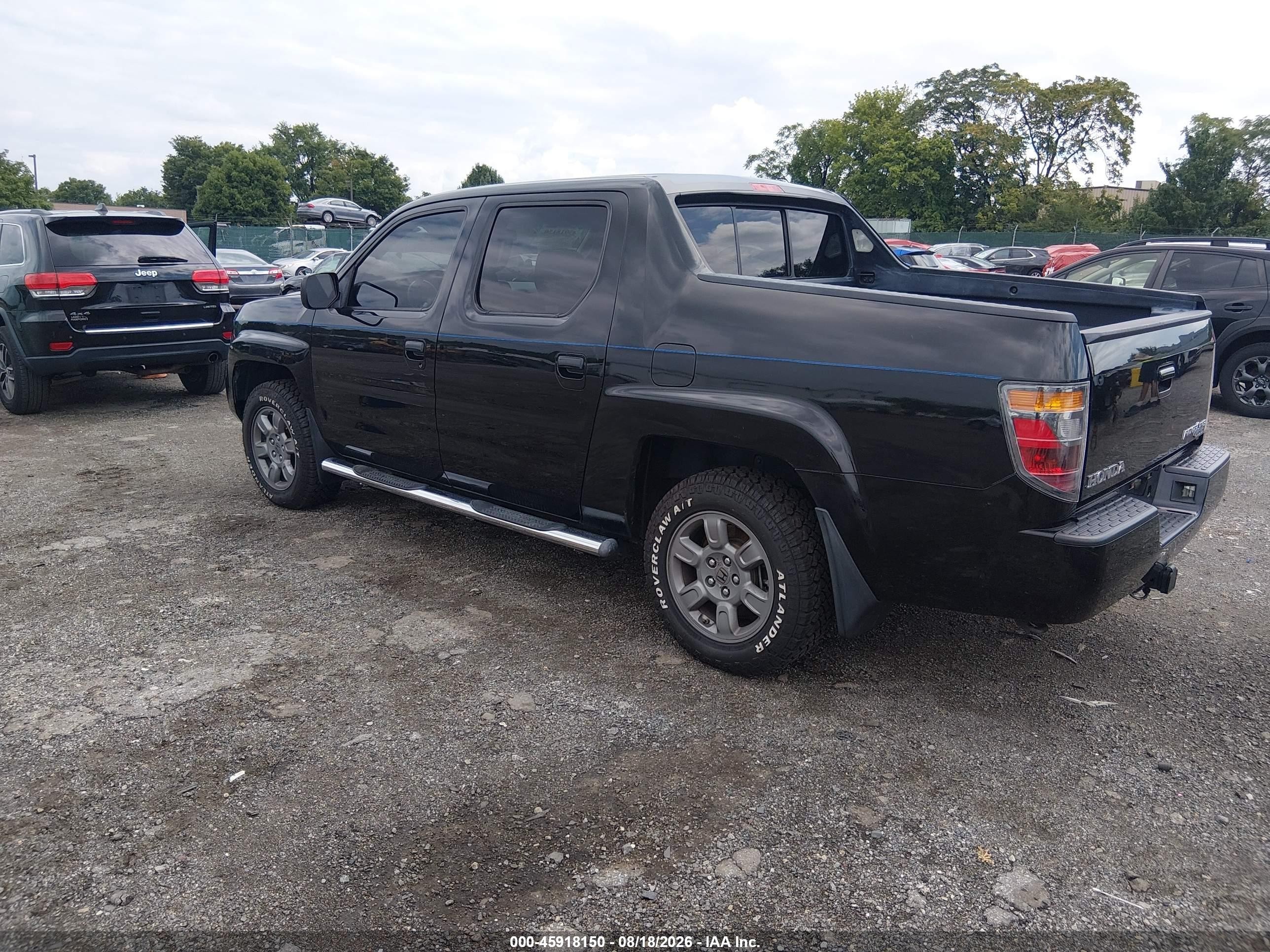 2008 Honda Ridgeline Rtx Black vin: 2HJYK16378H507839