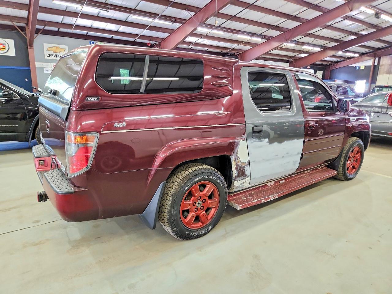 2007 Honda Ridgeline Rtx Burgundy vin: 2HJYK16387H521232