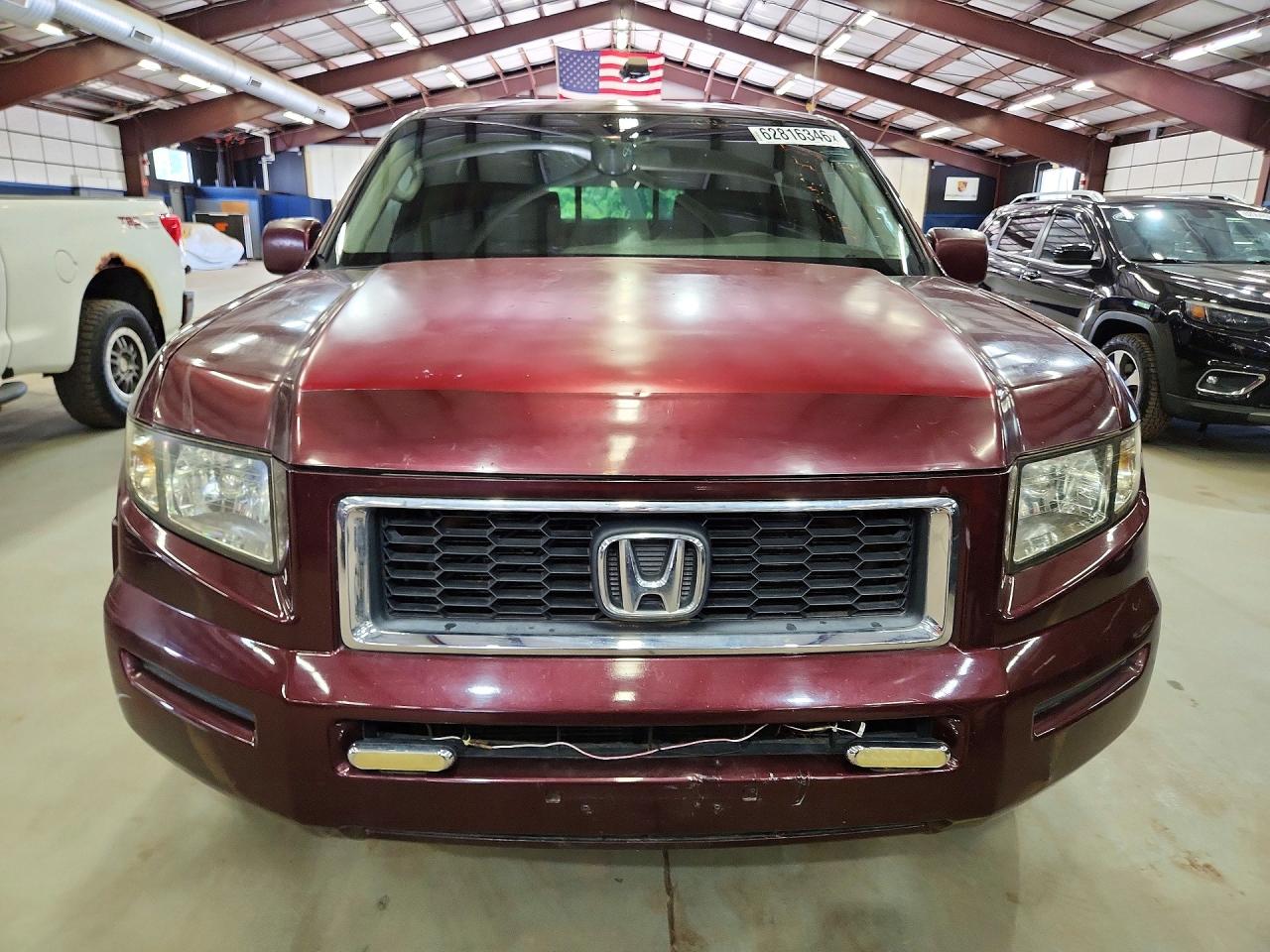 2007 Honda Ridgeline Rtx Burgundy vin: 2HJYK16387H521232