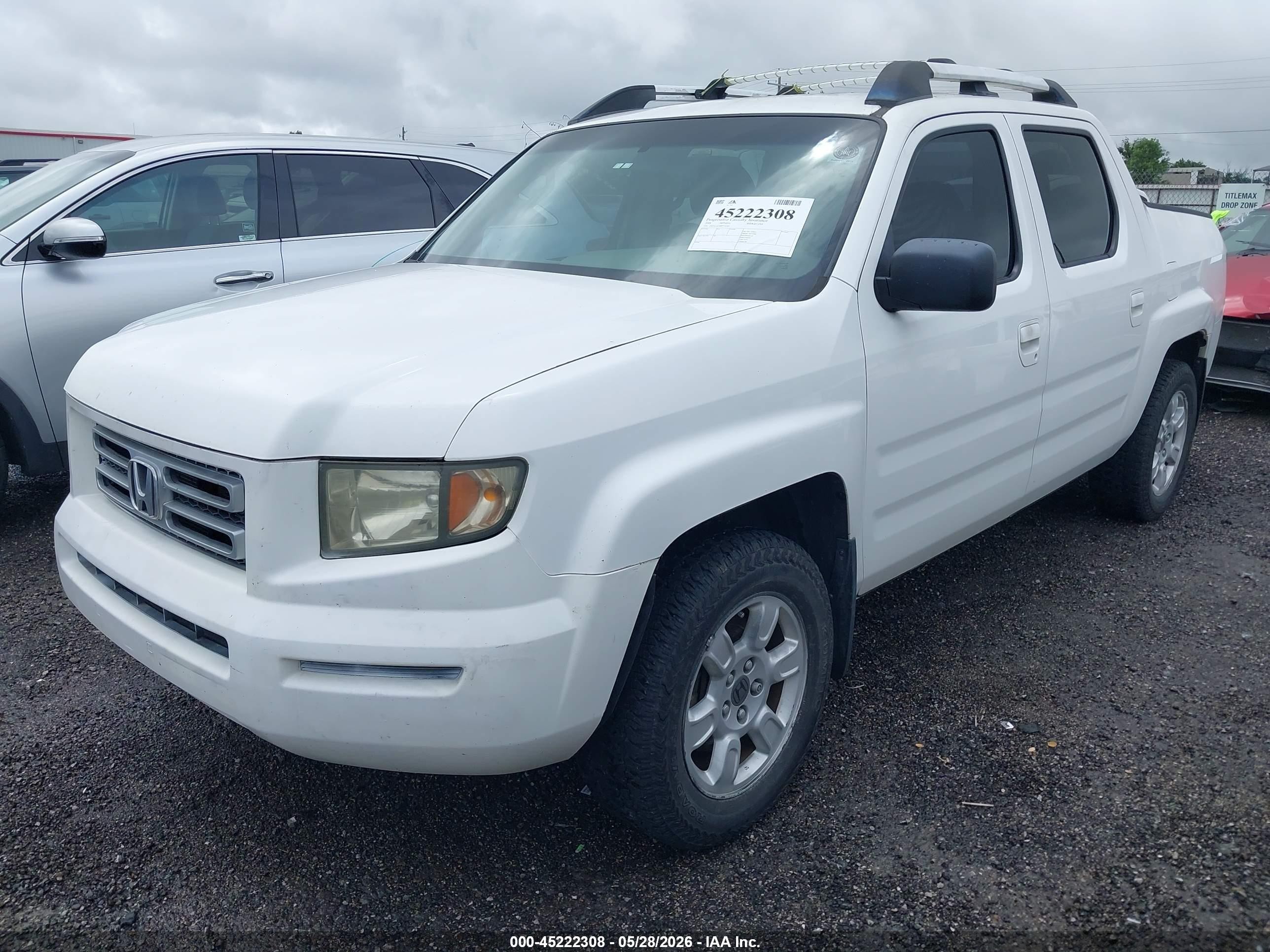 2008 Honda Ridgeline Rtx White vin: 2HJYK16388H532183