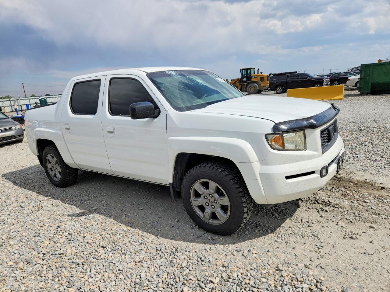 2007 Honda Ridgeline Rtx White vin: 2HJYK16397H509235
