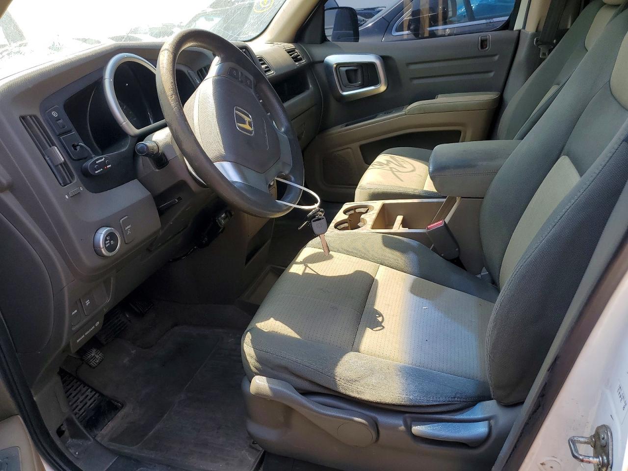 2007 Honda Ridgeline Rtx White vin: 2HJYK16397H509235
