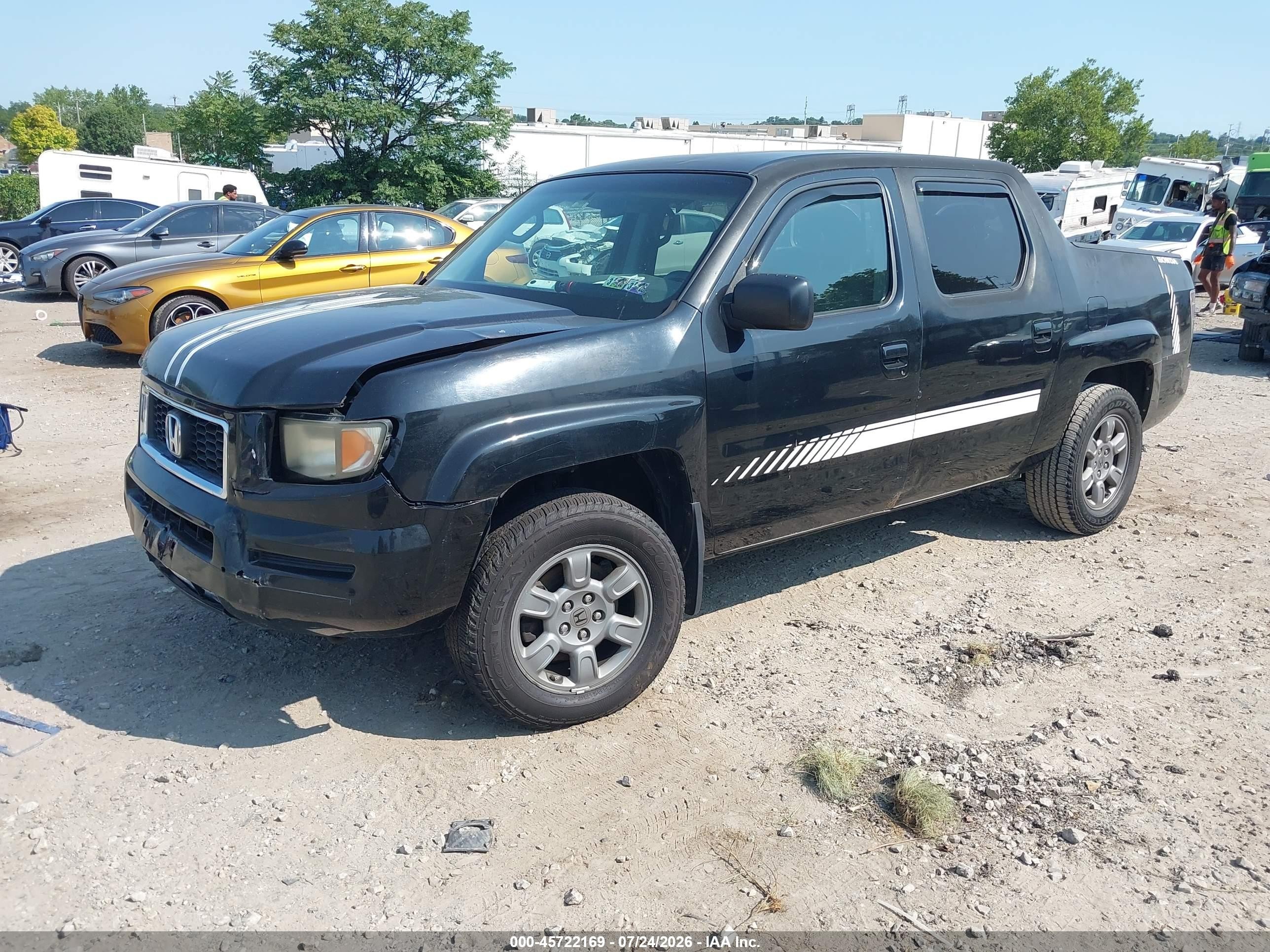 2008 Honda Ridgeline Rtx Black vin: 2HJYK16398H520463