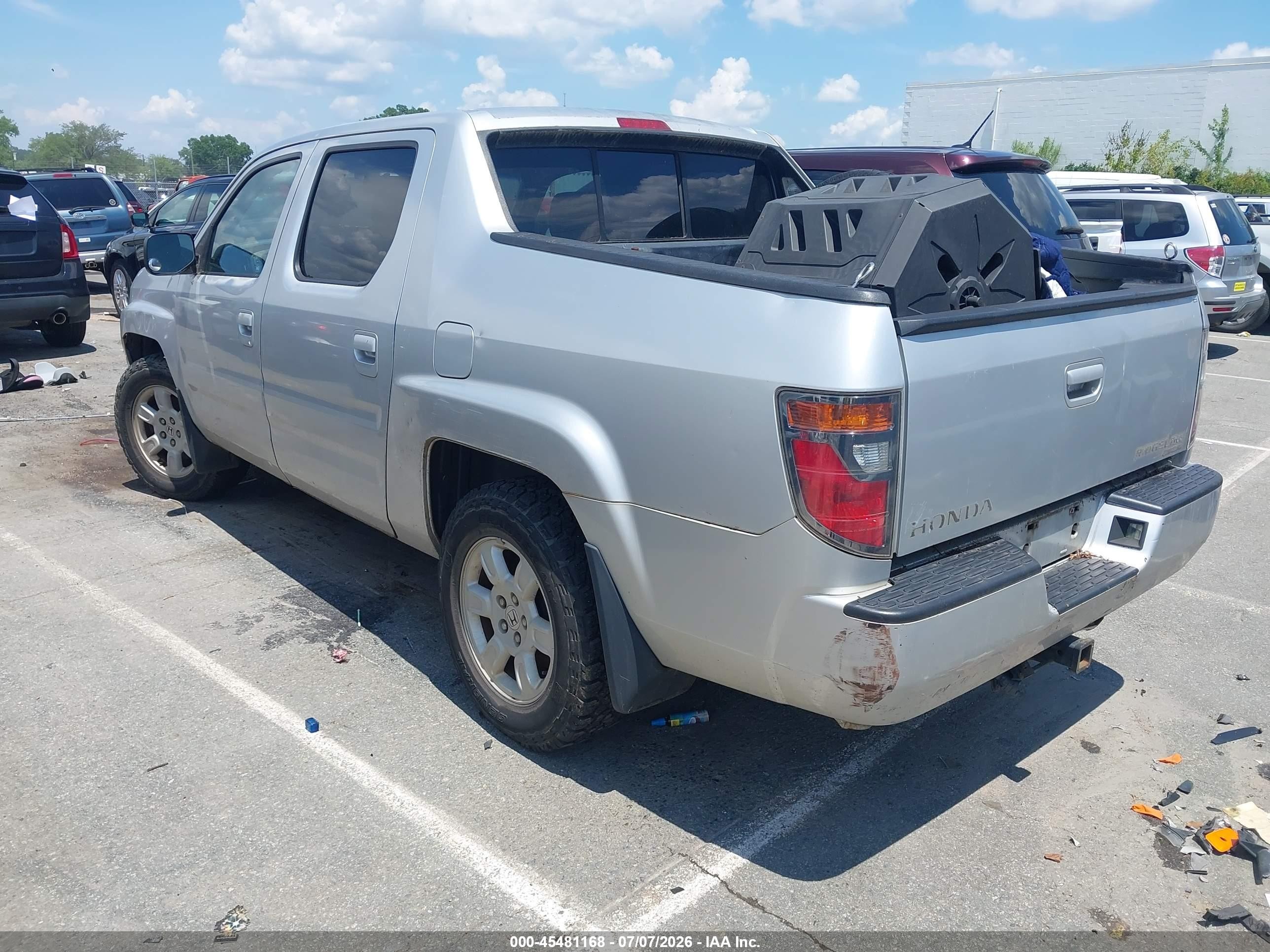 2008 Honda Ridgeline Rtx Silver vin: 2HJYK16398H540423