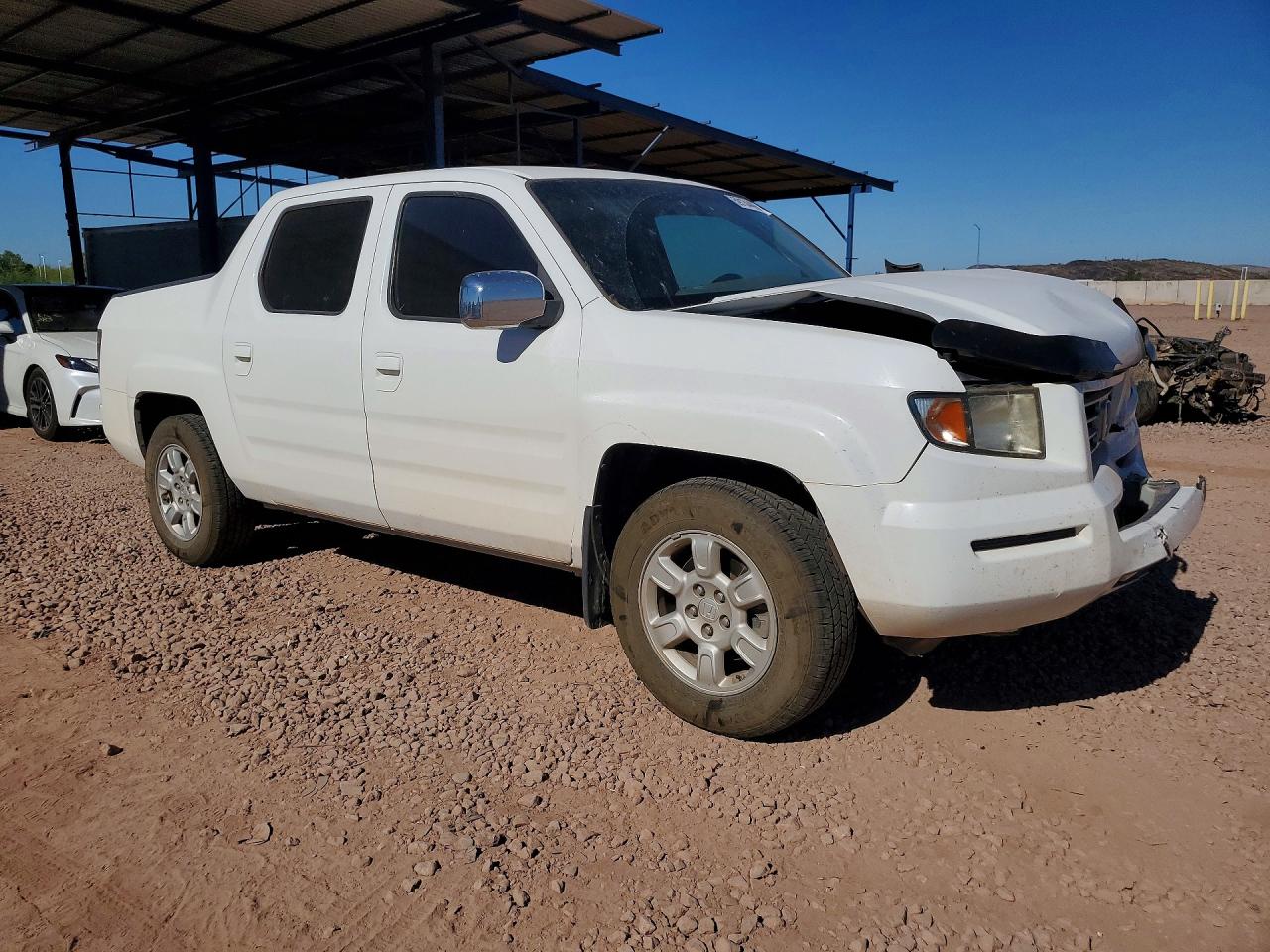 2006 Honda Ridgeline Rts White vin: 2HJYK16406H515626
