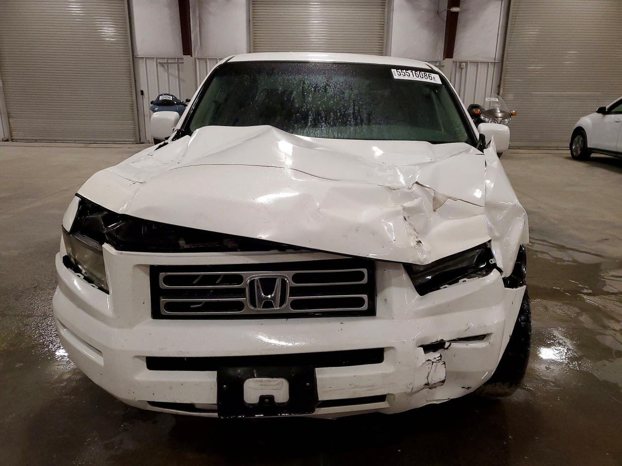 2007 Honda Ridgeline Rts White vin: 2HJYK16407H540401