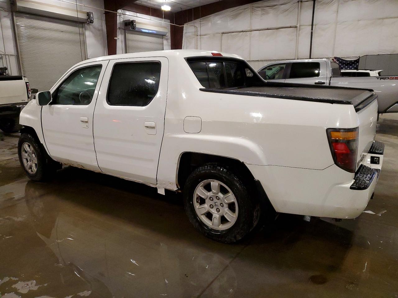 2007 Honda Ridgeline Rts White vin: 2HJYK16407H540401