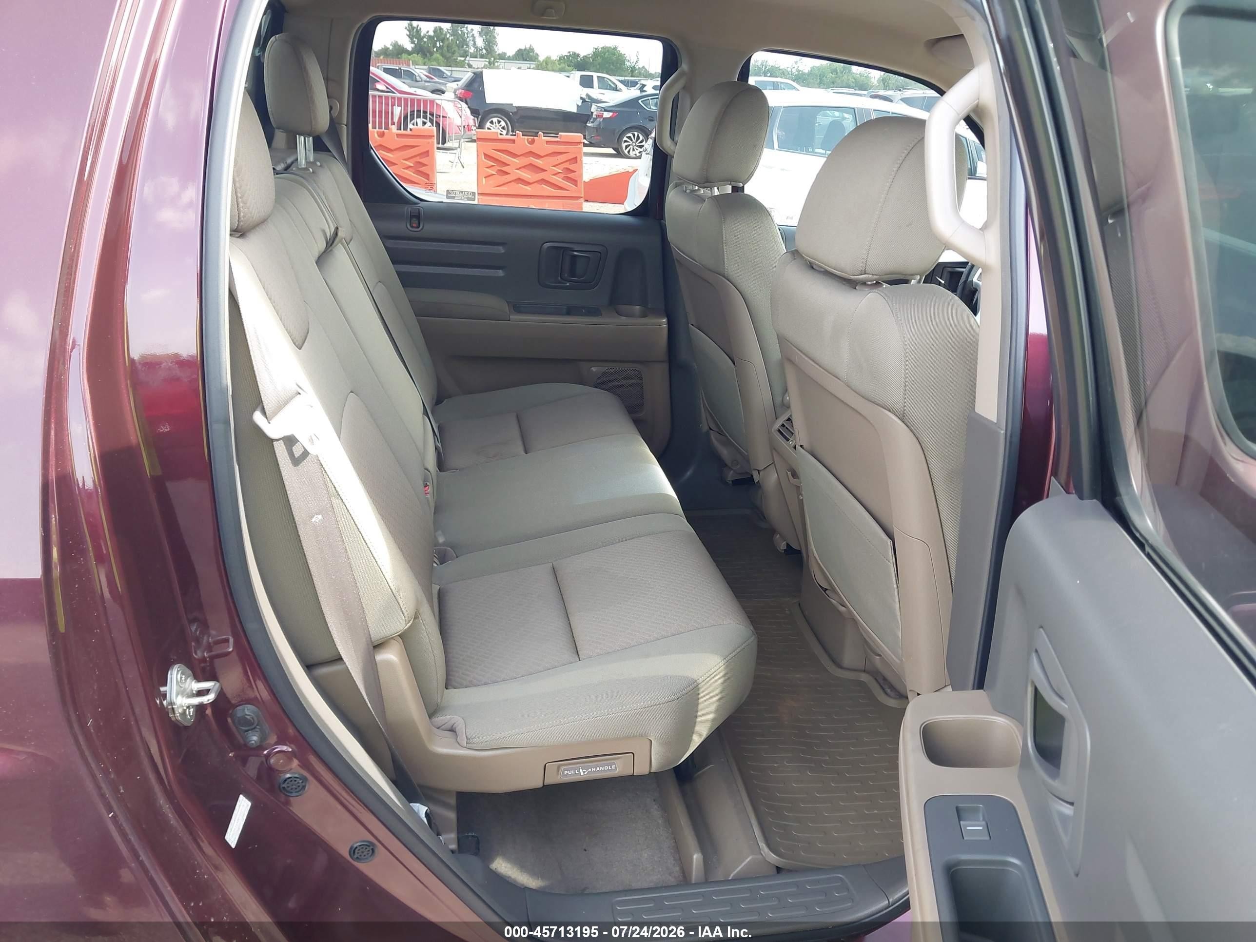 2008 Honda Ridgeline Rts Maroon vin: 2HJYK16408H502975