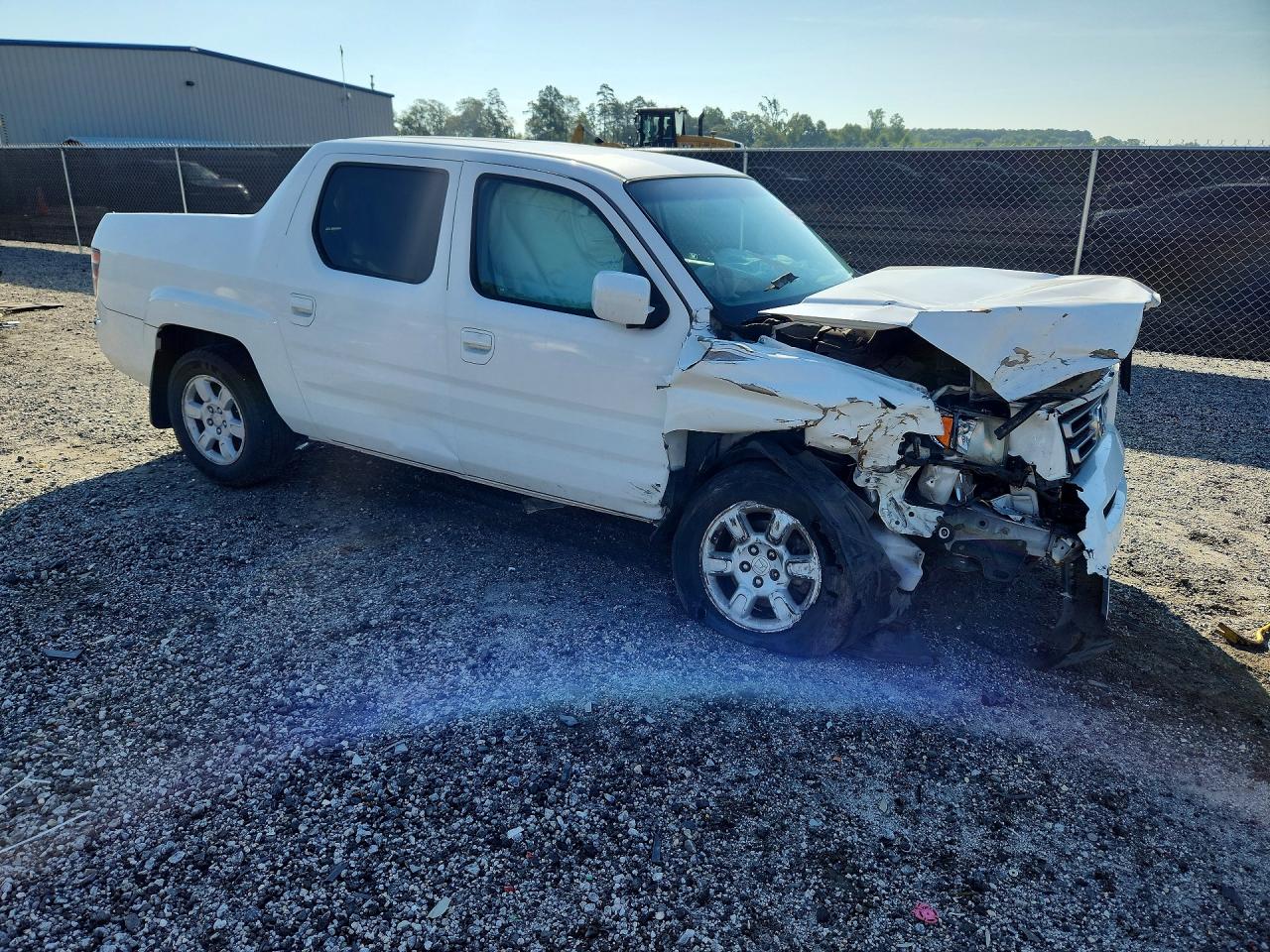 2006 Honda Ridgeline Rts White vin: 2HJYK16416H536968