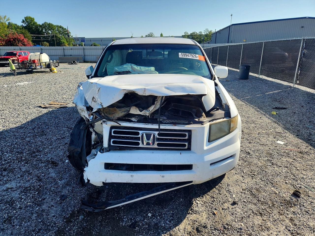2006 Honda Ridgeline Rts White vin: 2HJYK16416H536968