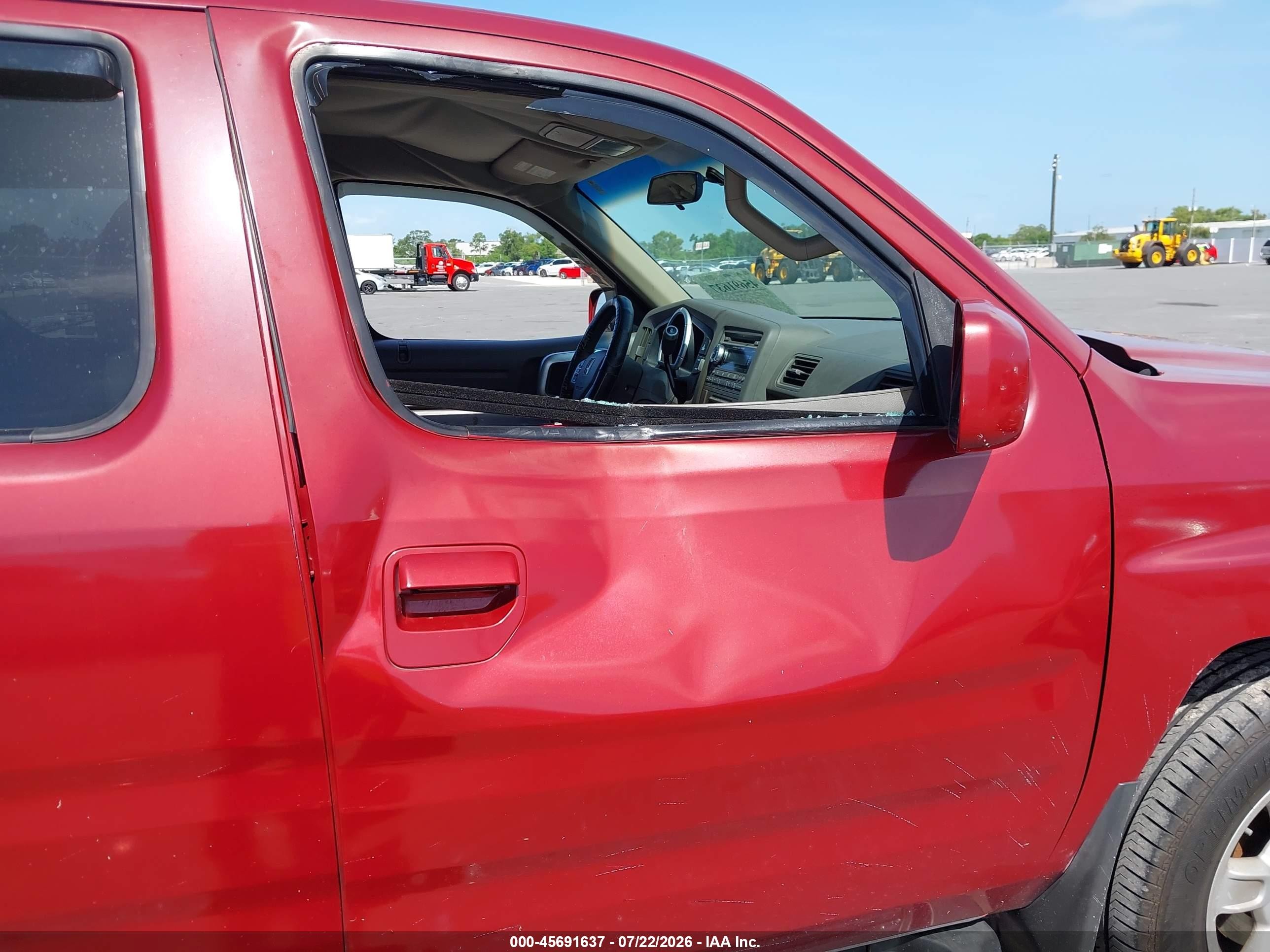 2006 Honda Ridgeline Rts Красный vin: 2HJYK16416H555178