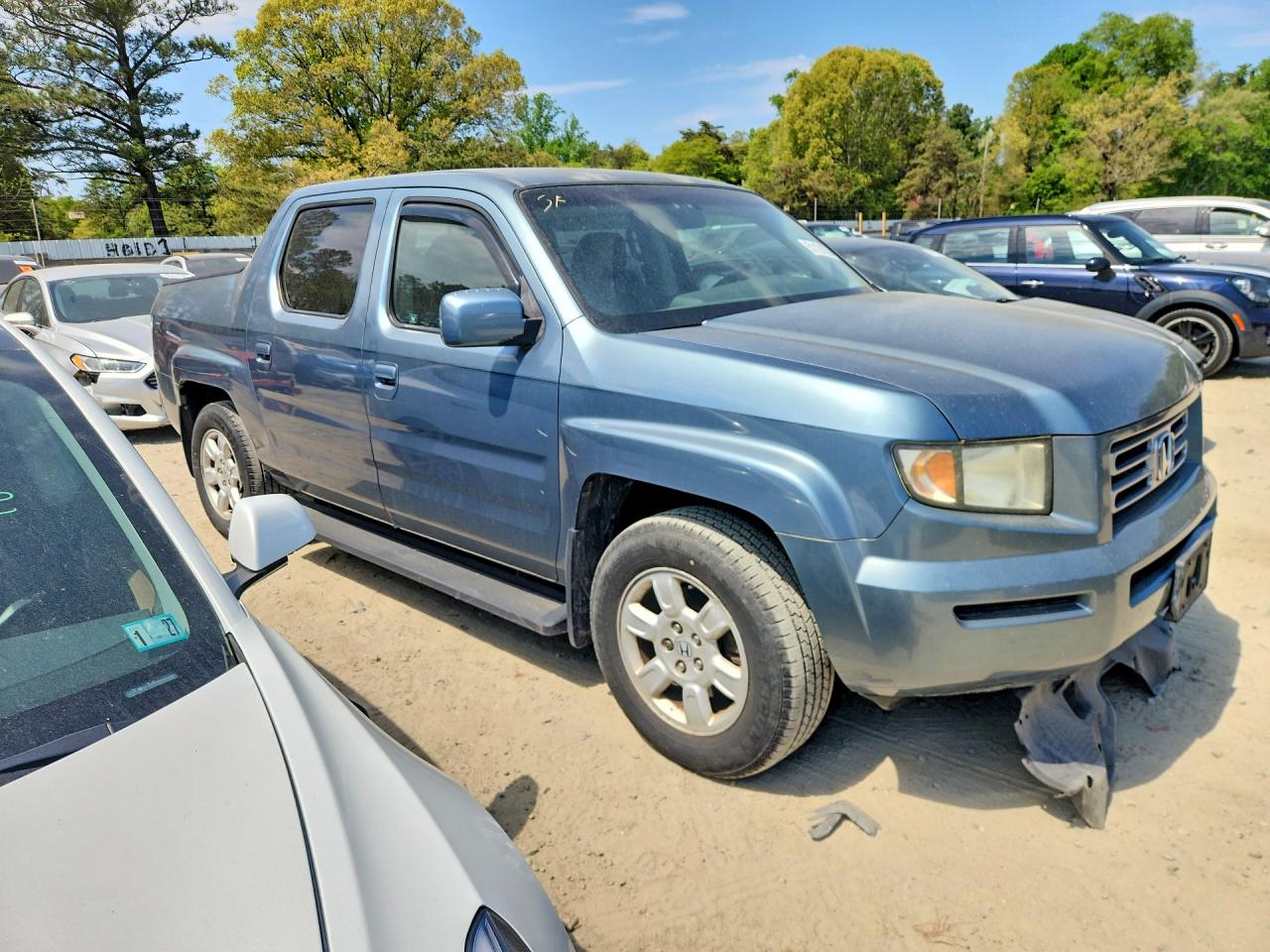 2007 Honda Ridgeline Rts Teal vin: 2HJYK16417H516088