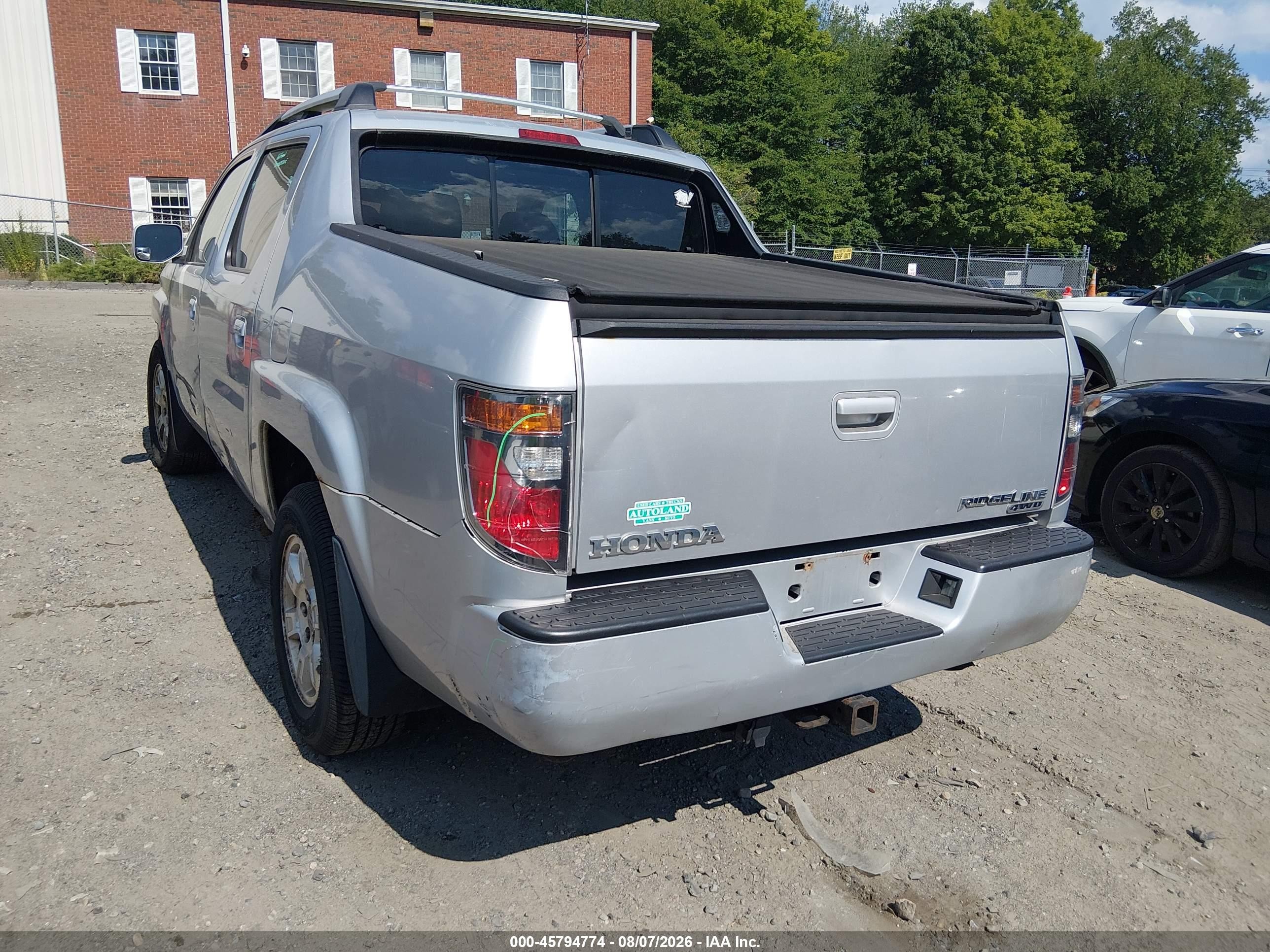 2008 Honda Ridgeline Rts Серебряный vin: 2HJYK16418H501558