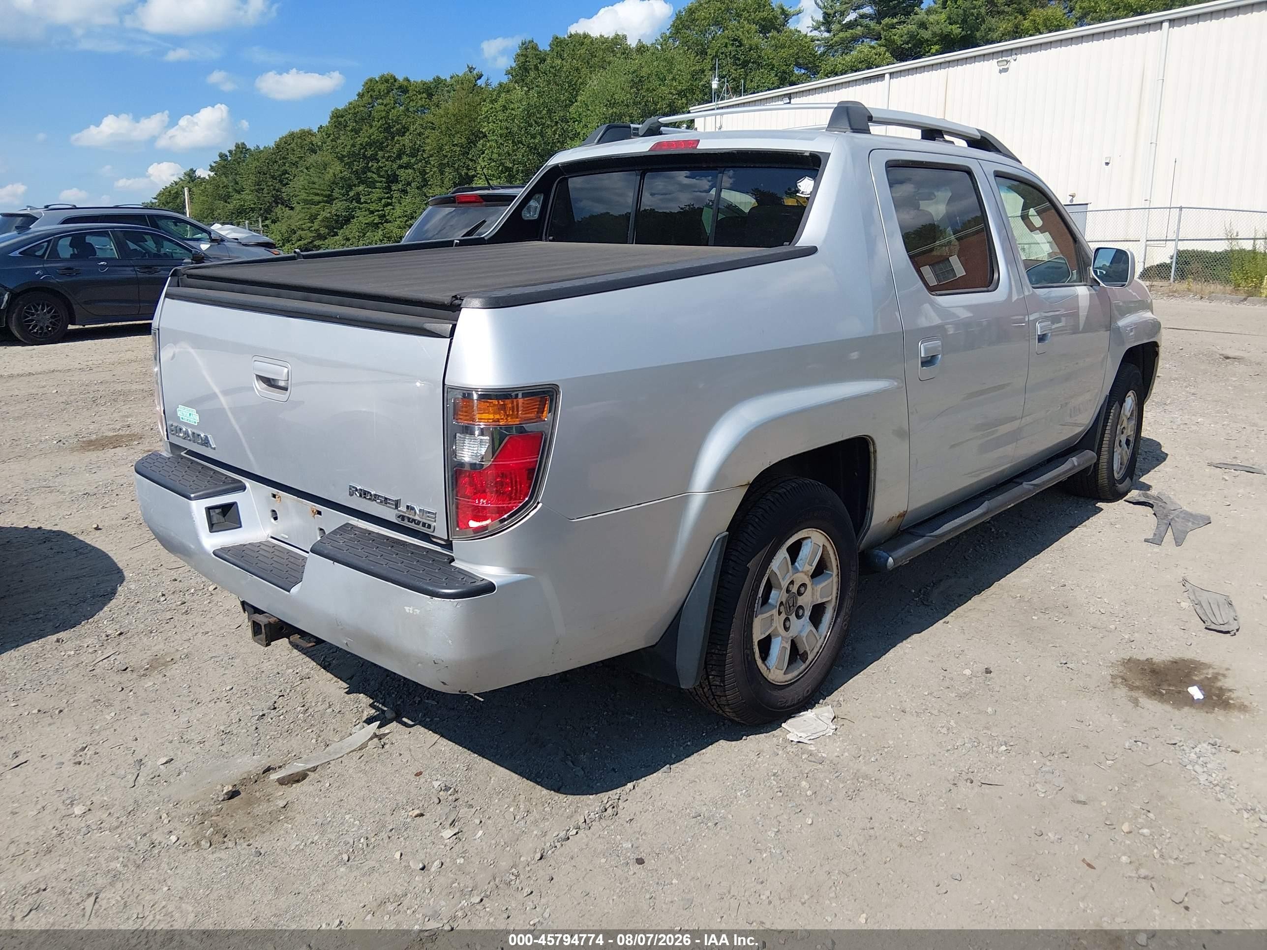 2008 Honda Ridgeline Rts Серебряный vin: 2HJYK16418H501558