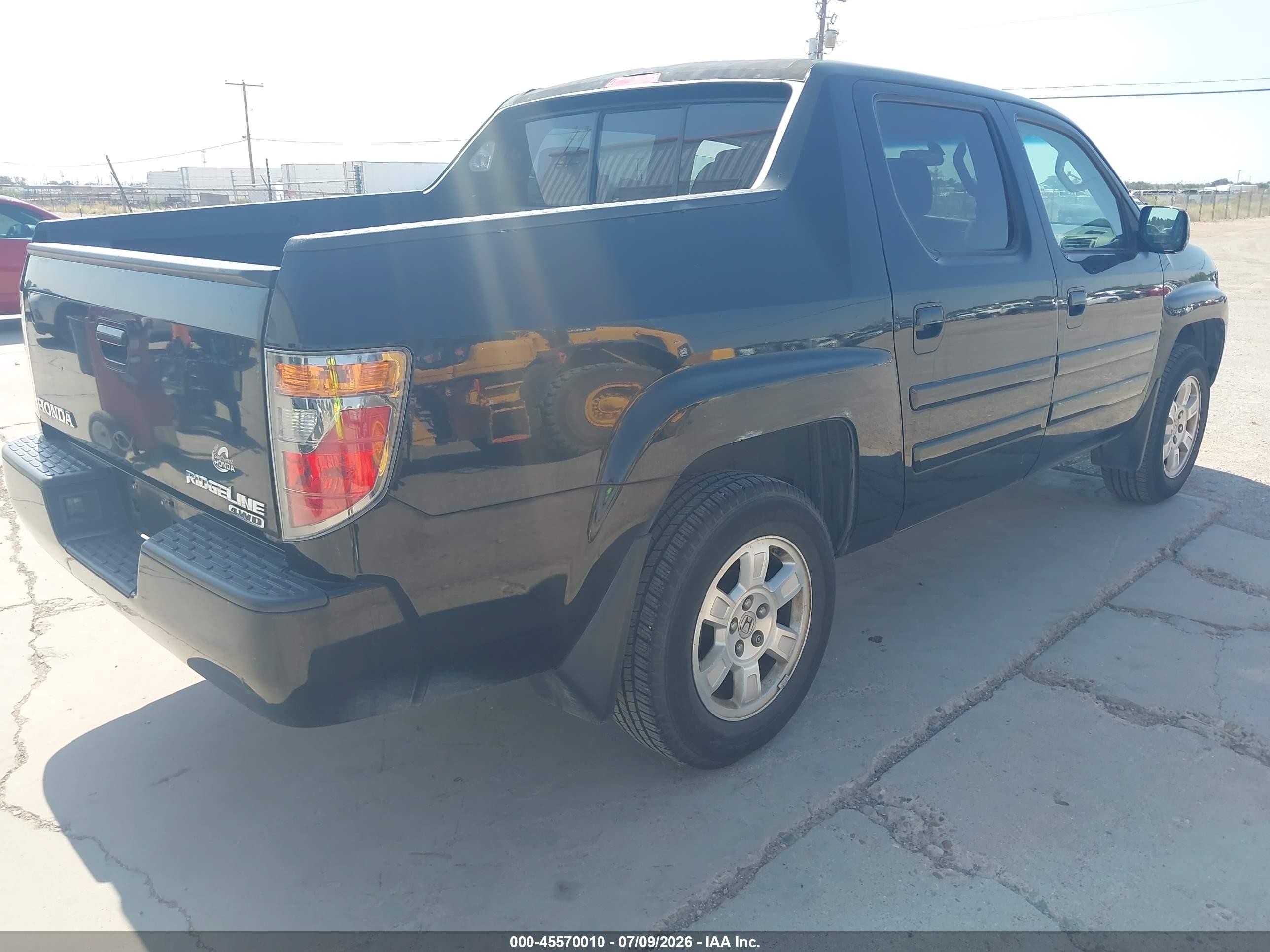 2008 Honda Ridgeline Rts Черный vin: 2HJYK16418H529909