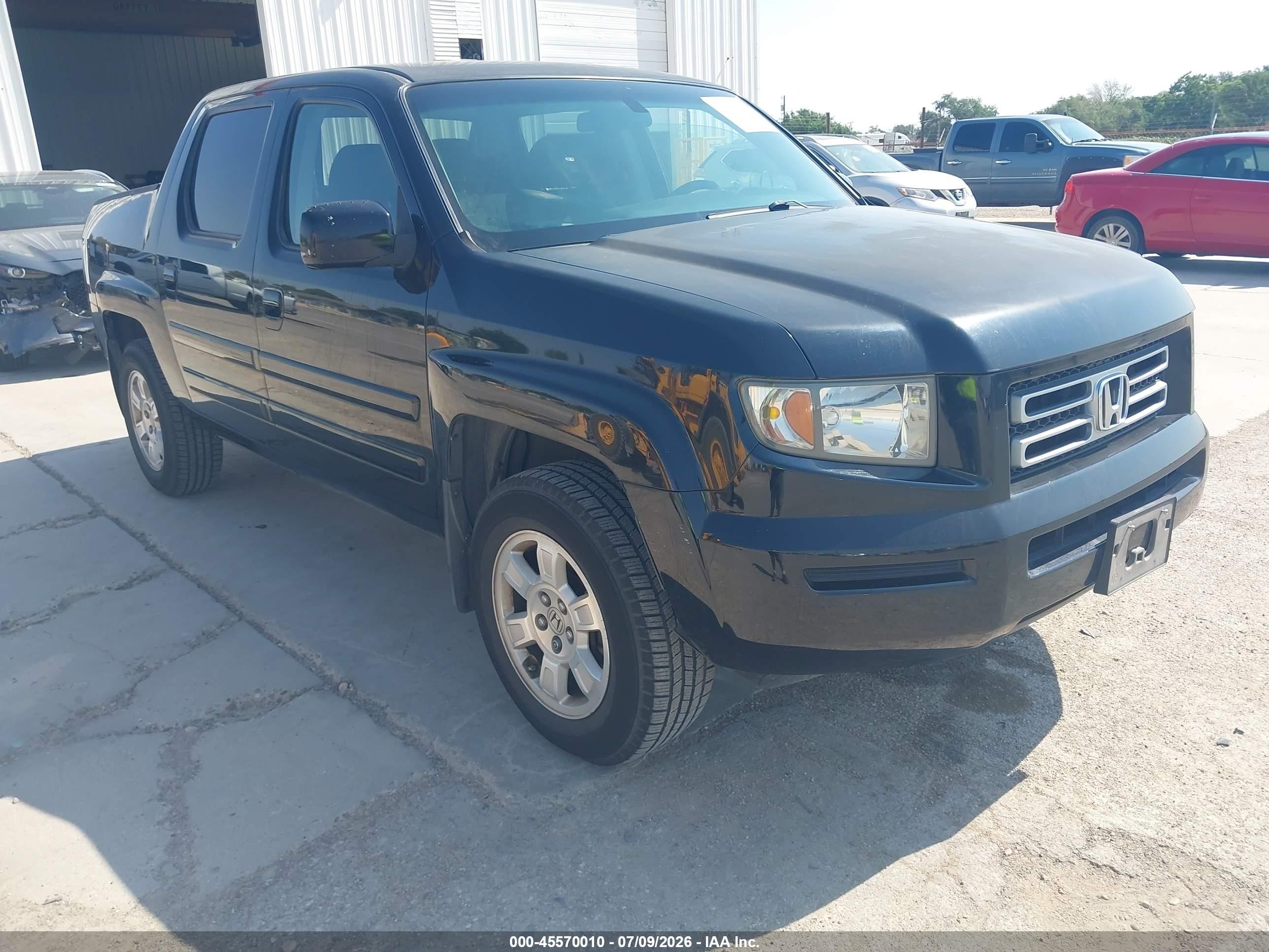 2008 Honda Ridgeline Rts Black vin: 2HJYK16418H529909