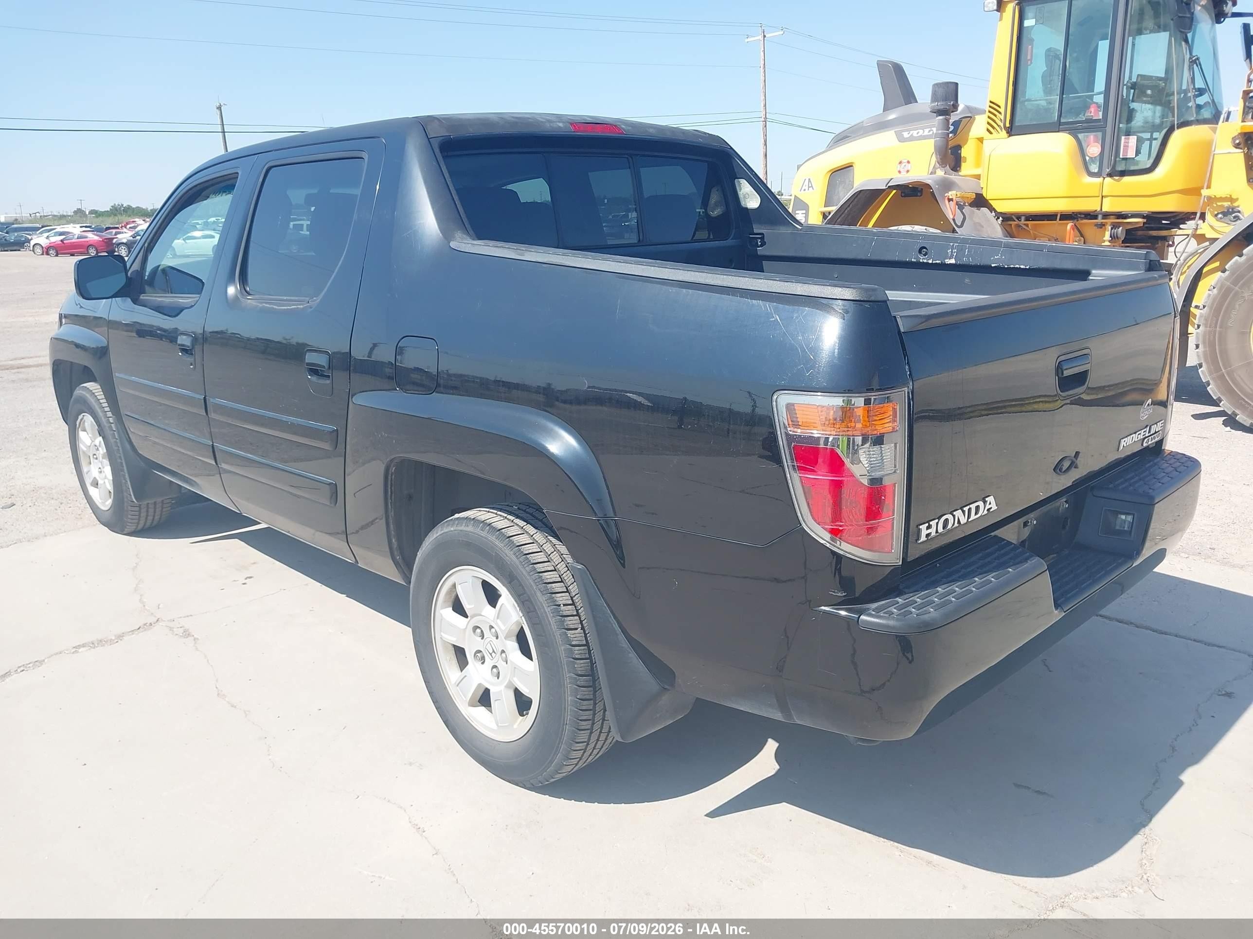 2008 Honda Ridgeline Rts Черный vin: 2HJYK16418H529909