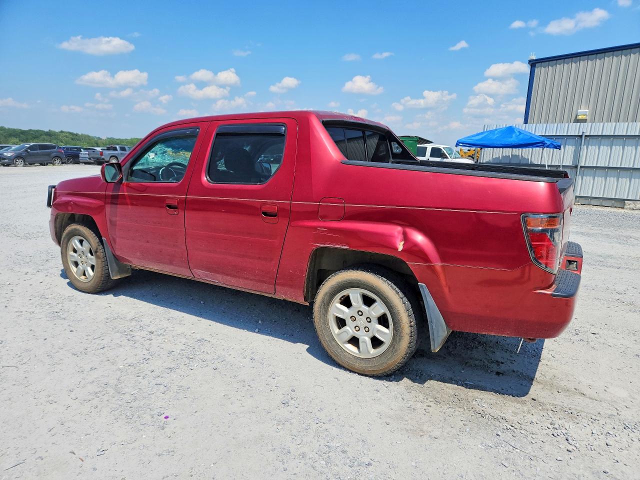 2006 Honda Ridgeline Rts Red vin: 2HJYK16426H544237