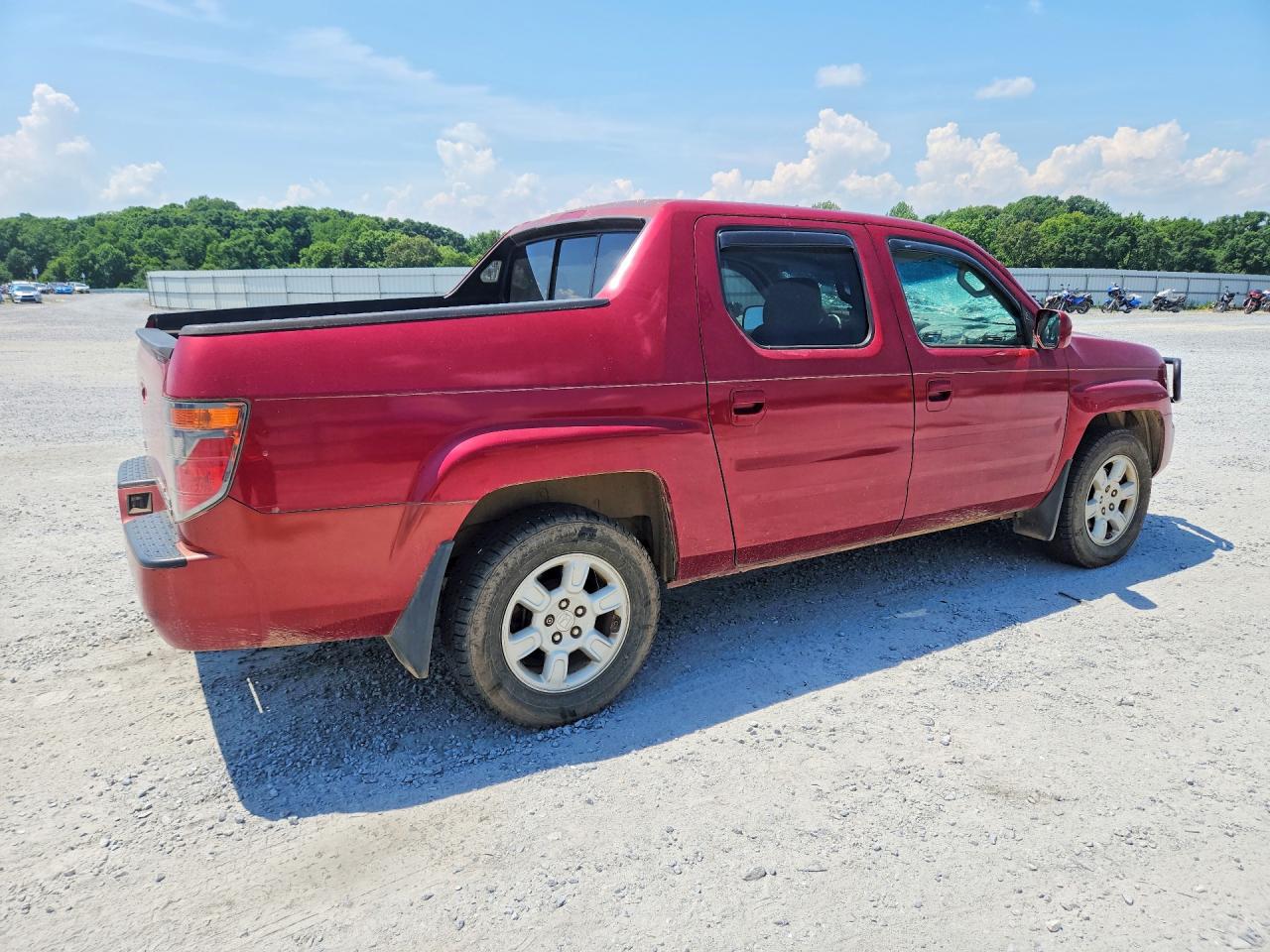 2006 Honda Ridgeline Rts Red vin: 2HJYK16426H544237