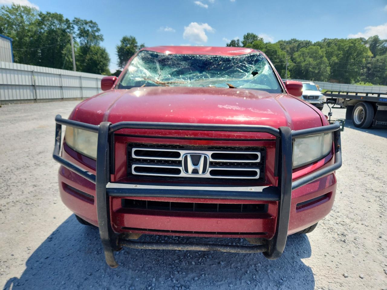 2006 Honda Ridgeline Rts Red vin: 2HJYK16426H544237