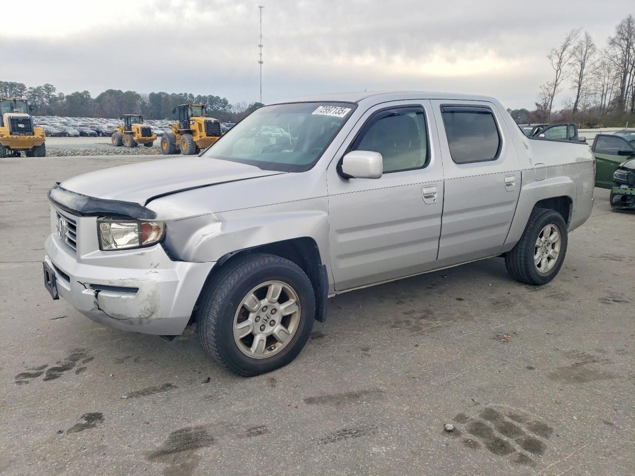 2007 Honda Ridgeline Rts Silver vin: 2HJYK16427H521963