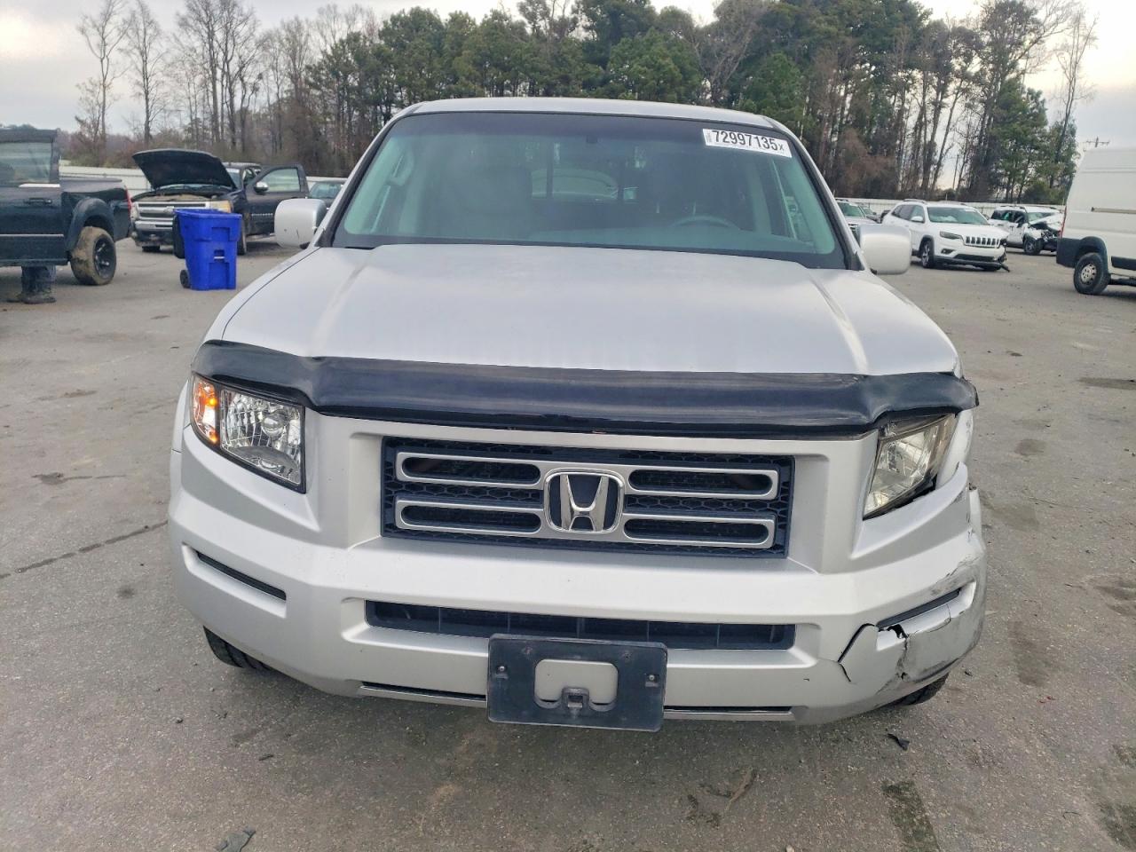 2007 Honda Ridgeline Rts Silver vin: 2HJYK16427H521963