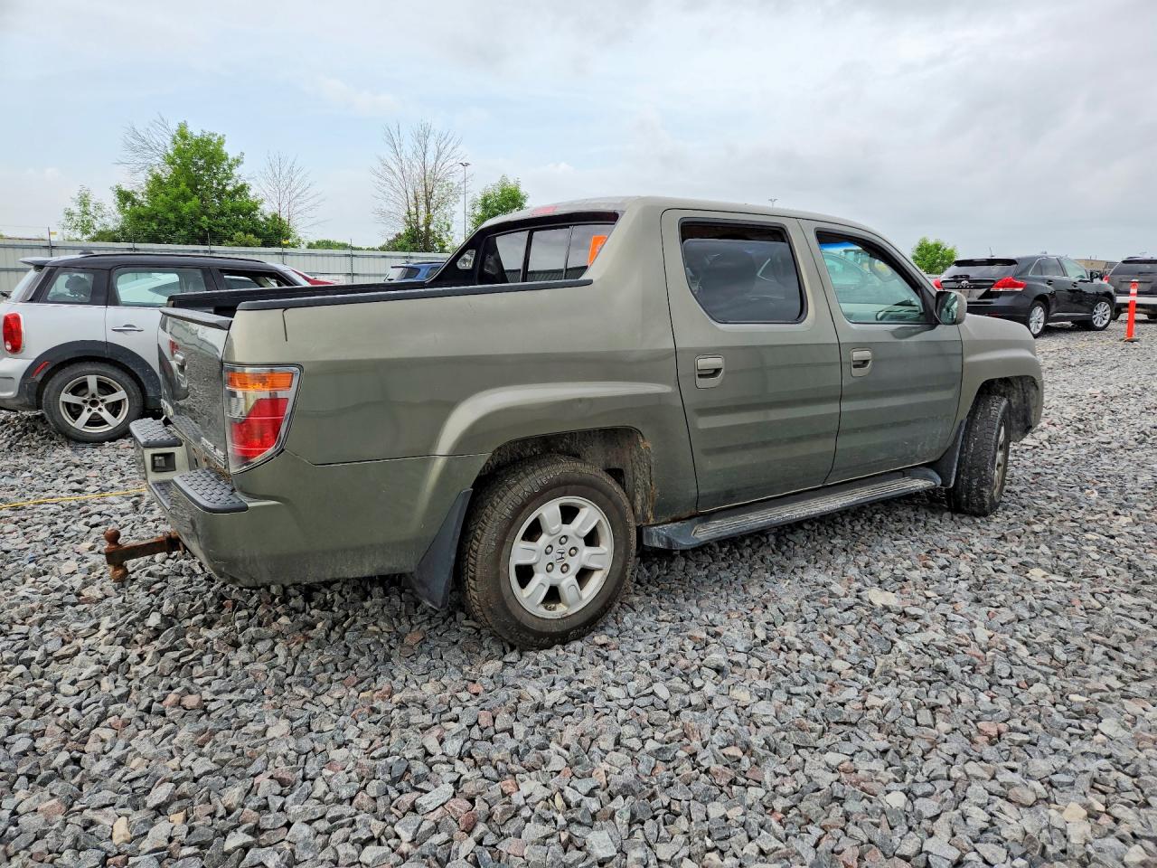 2007 Honda Ridgeline Rt Green vin: 2HJYK16427H526483