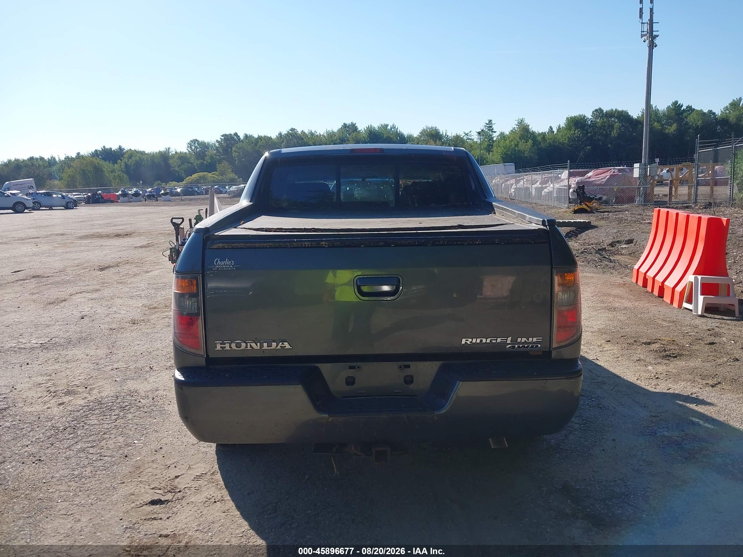 2007 Honda Ridgeline Rts Gray vin: 2HJYK16427H552677
