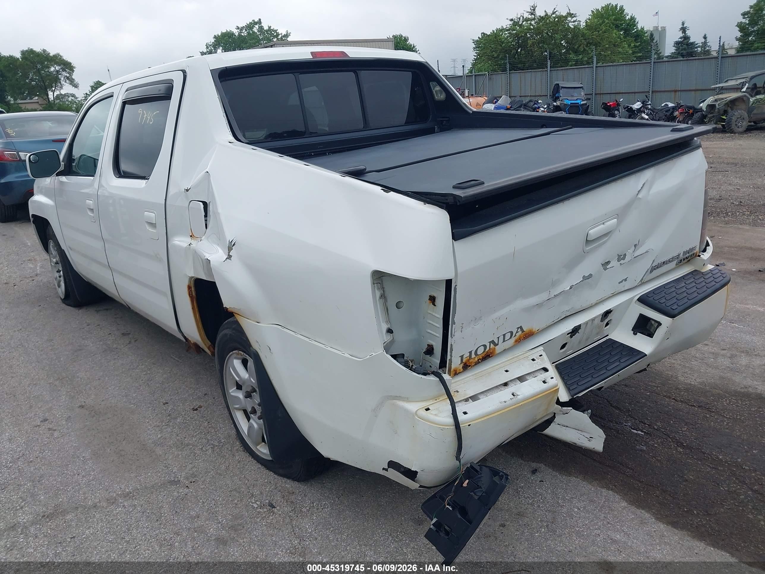 2006 Honda Ridgeline Rts White vin: 2HJYK16436H560382