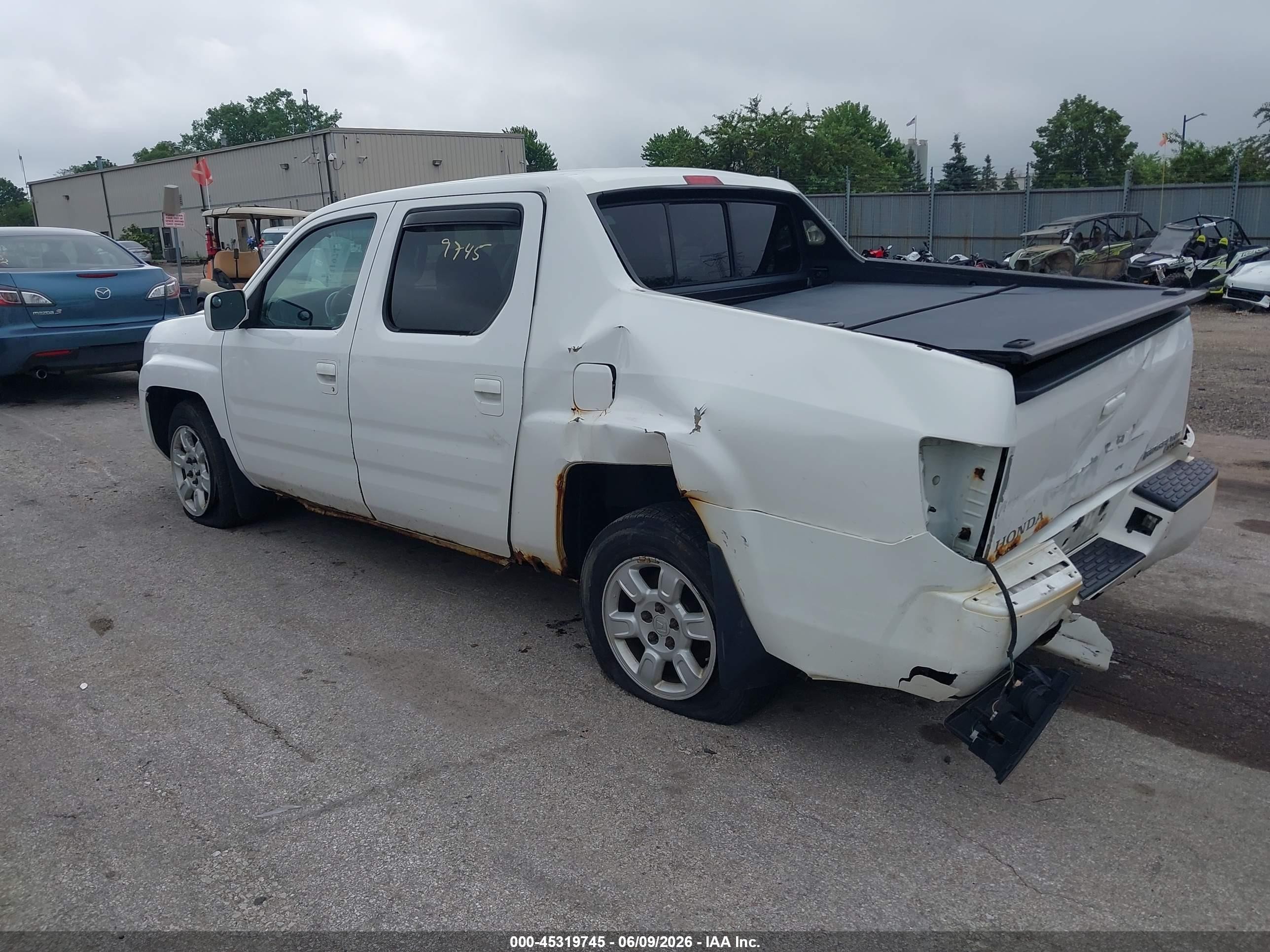 2006 Honda Ridgeline Rts White vin: 2HJYK16436H560382