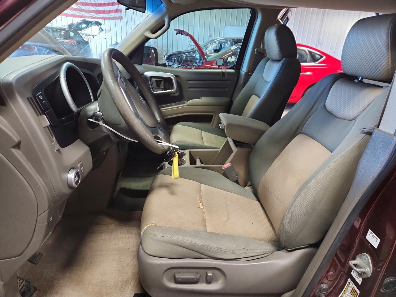 2007 Honda Ridgeline Rts Maroon vin: 2HJYK16437H502435
