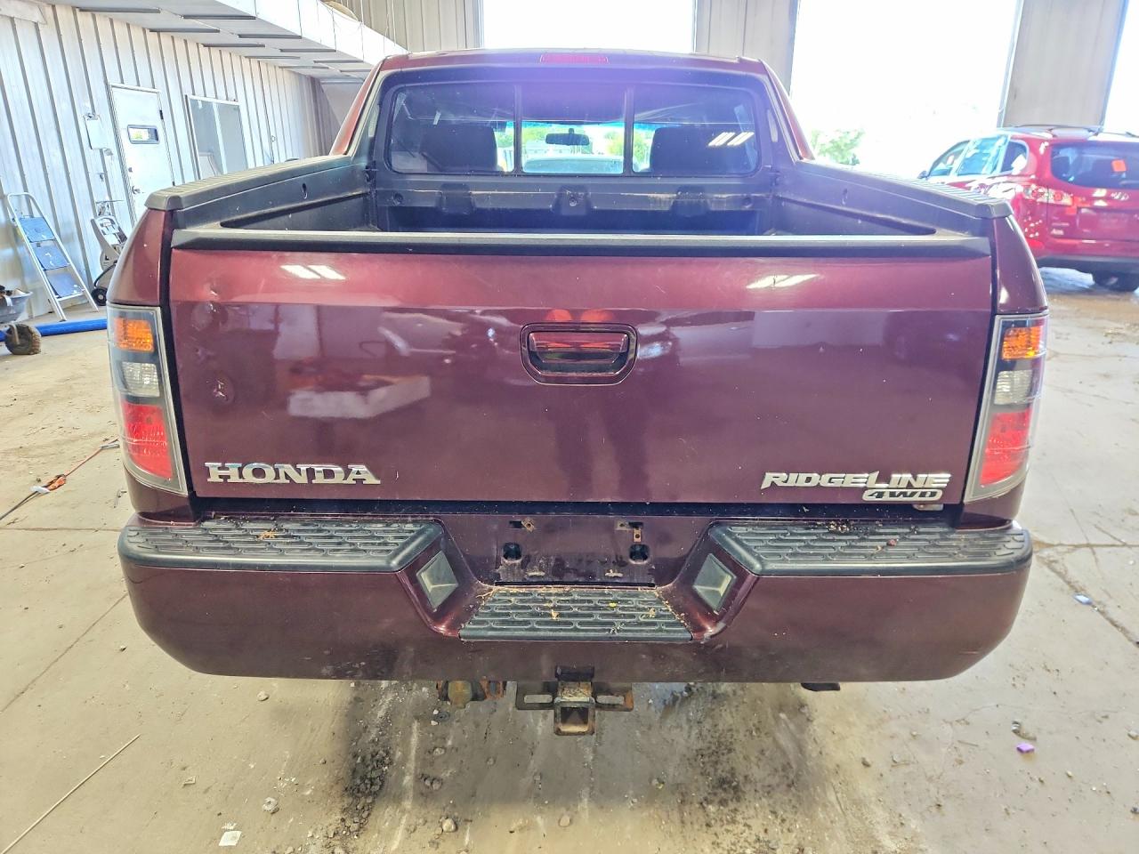2007 Honda Ridgeline Rts Maroon vin: 2HJYK16437H502435