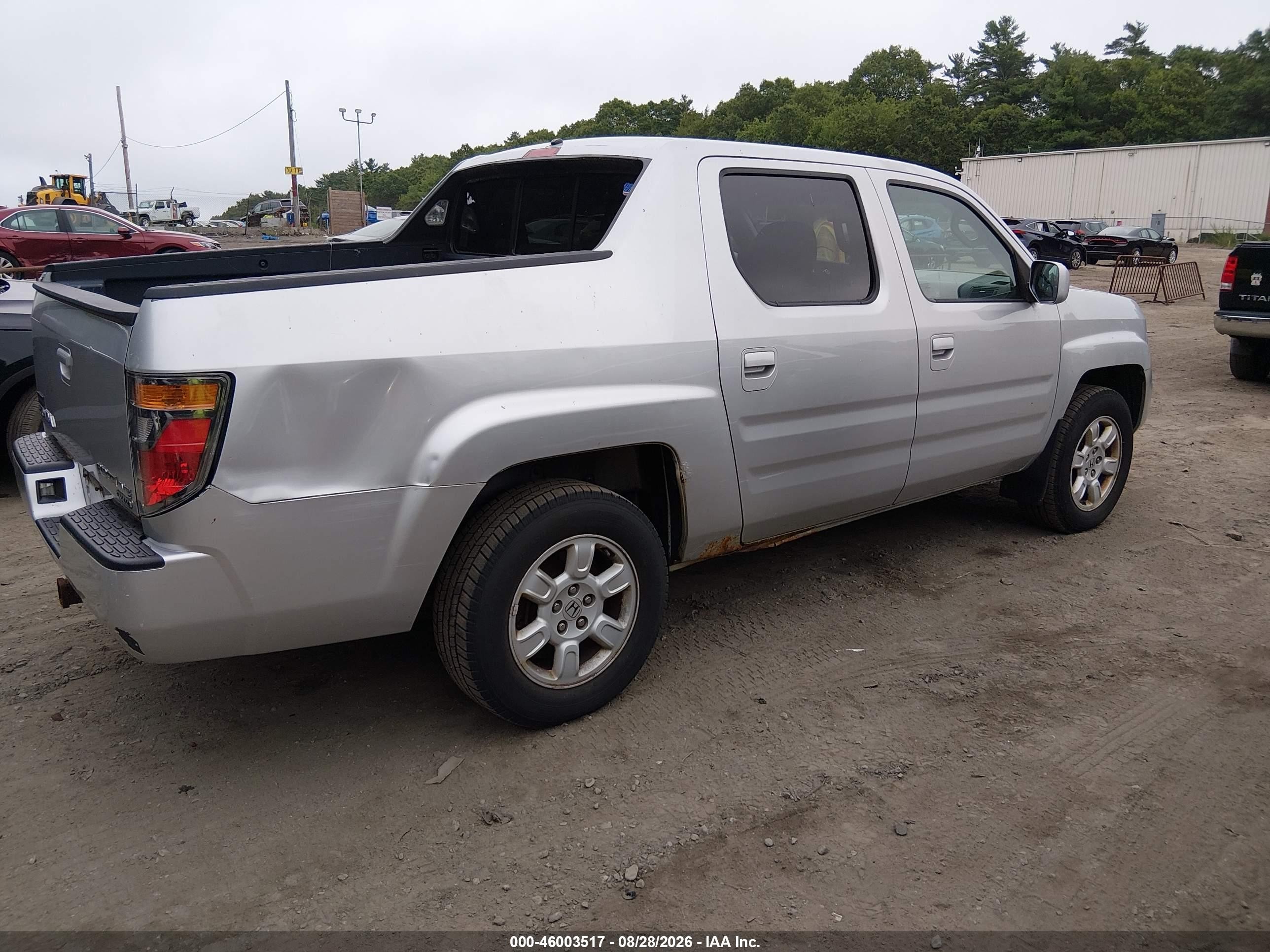2007 Honda Ridgeline Rts Серебряный vin: 2HJYK16437H515203