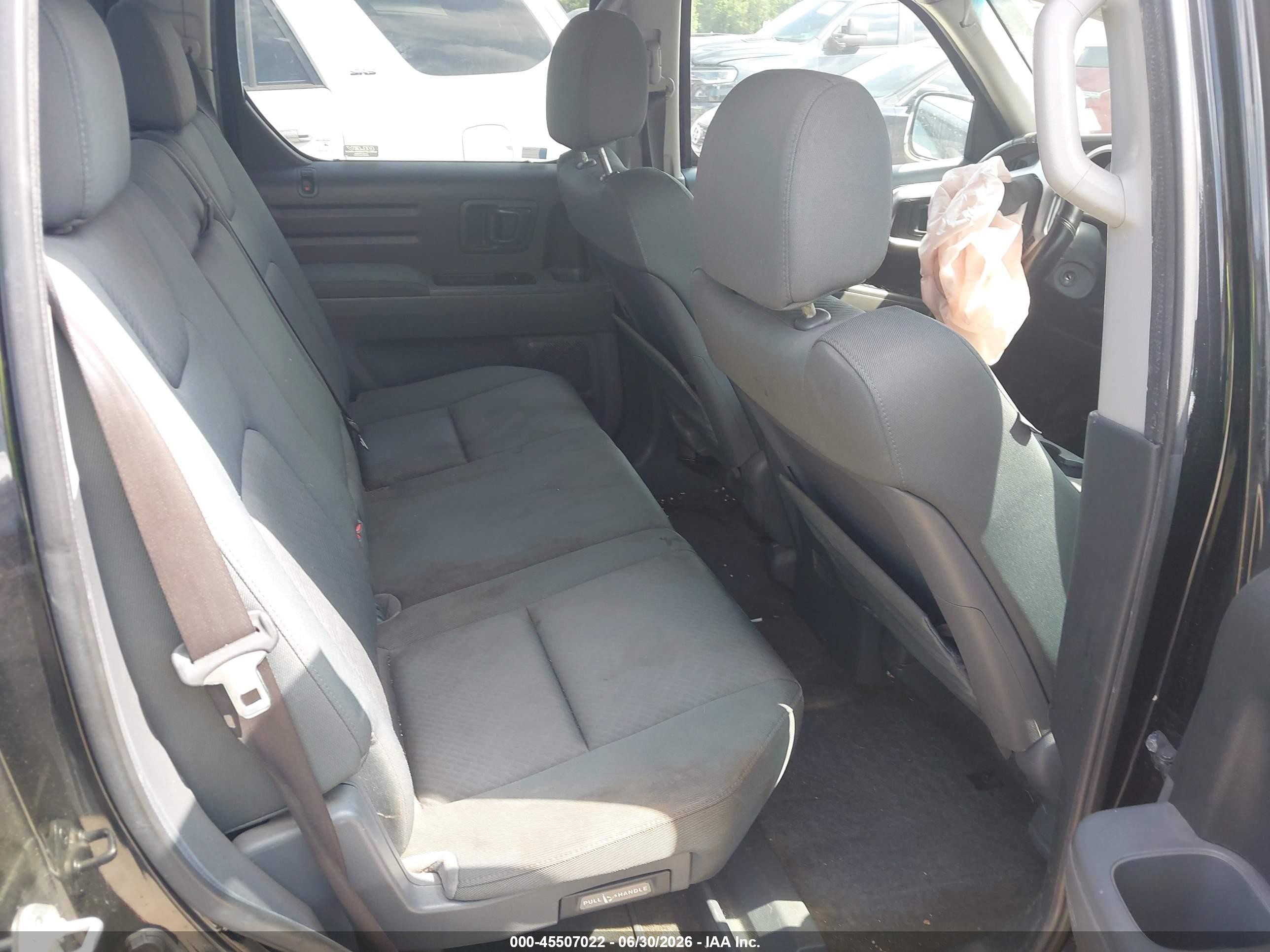 2008 Honda Ridgeline Rts Black vin: 2HJYK16438H512402