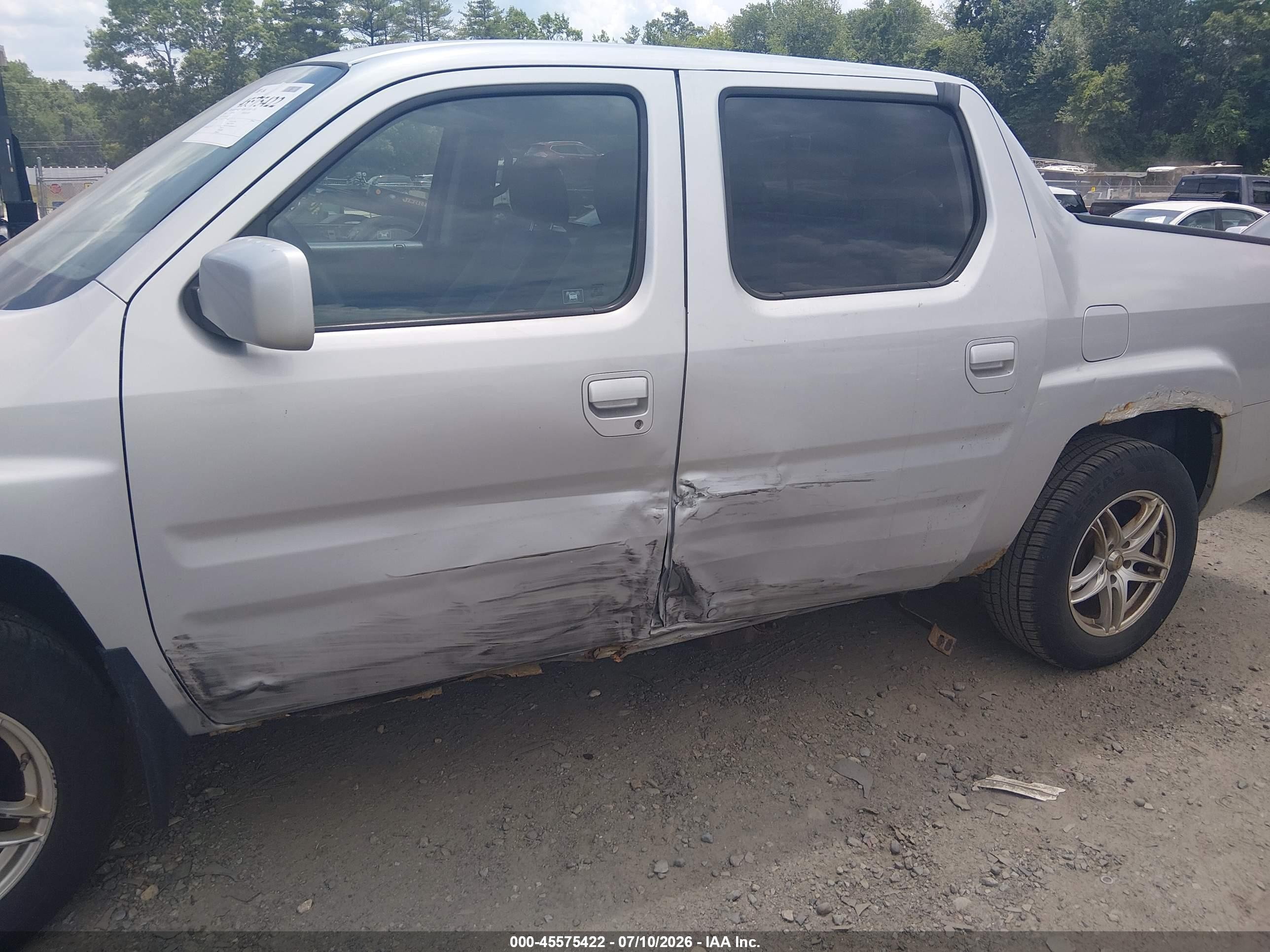 2008 Honda Ridgeline Rts Серебряный vin: 2HJYK16438H519222